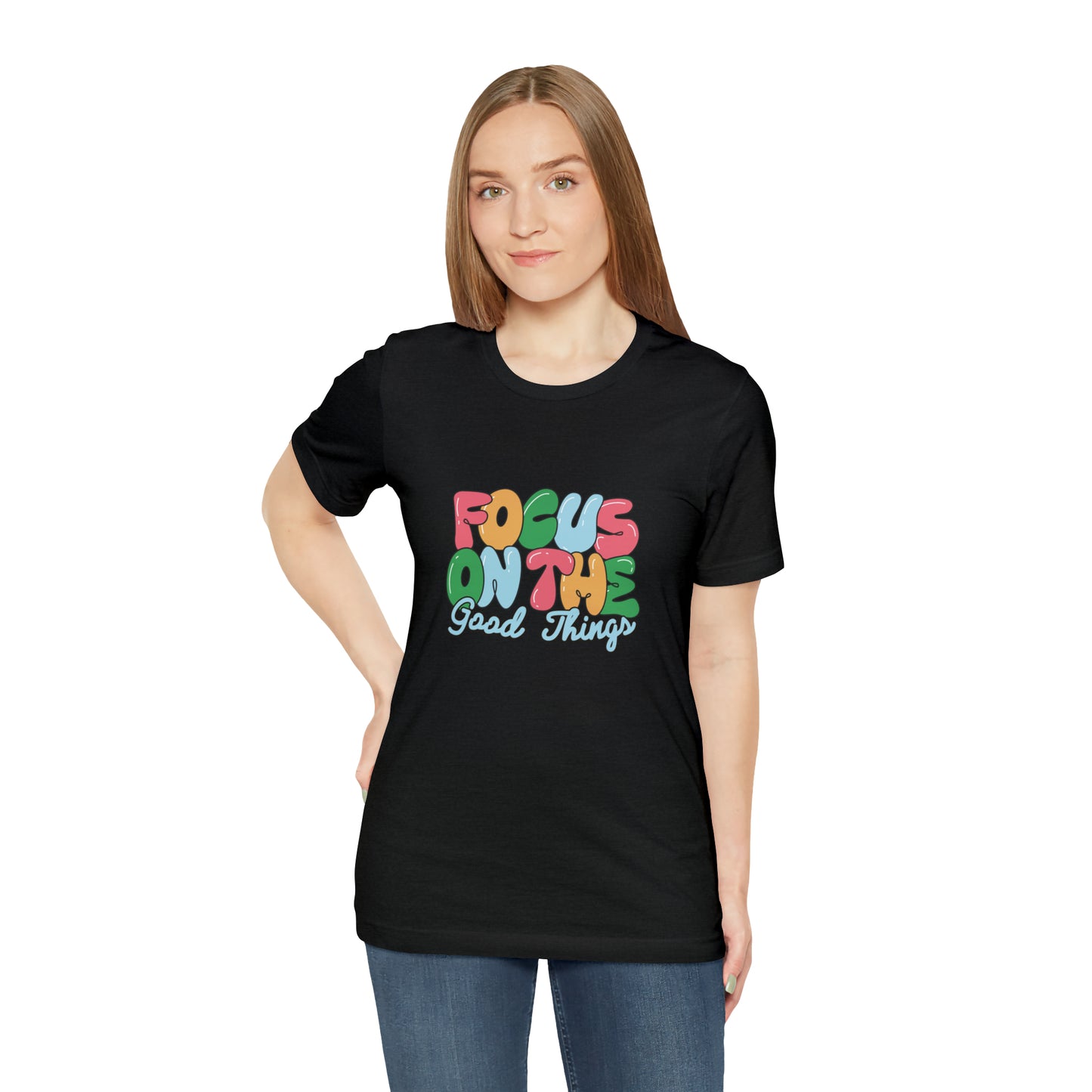 Focus on the good things shirt positive vibes shirt good vibes tee yogawear zen clothes bohemian top Women's Christmas gift for her for him
