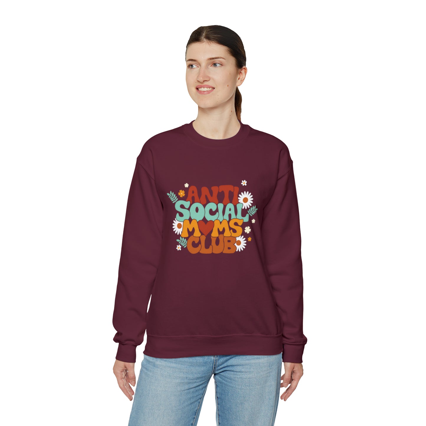 Anti social moms club sweatshirt, Mama Mother Mom sweatshirt, Gift for mom, Christmas gift for her,for him,Birthday gift for her