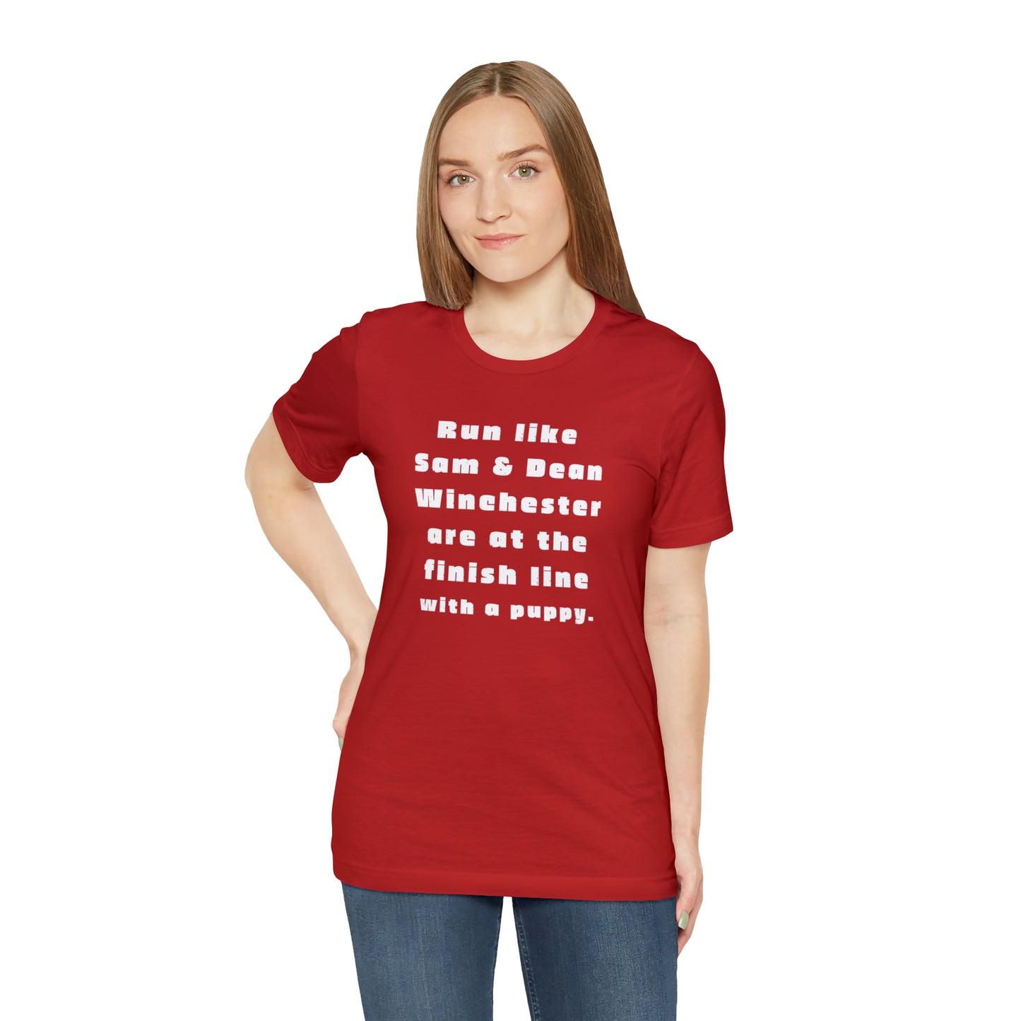 Winchester fans work out shirt Gym top sam and dean Tshirt Gift for her Gift for him Funny gift for her gift for him yoga Women's Tee