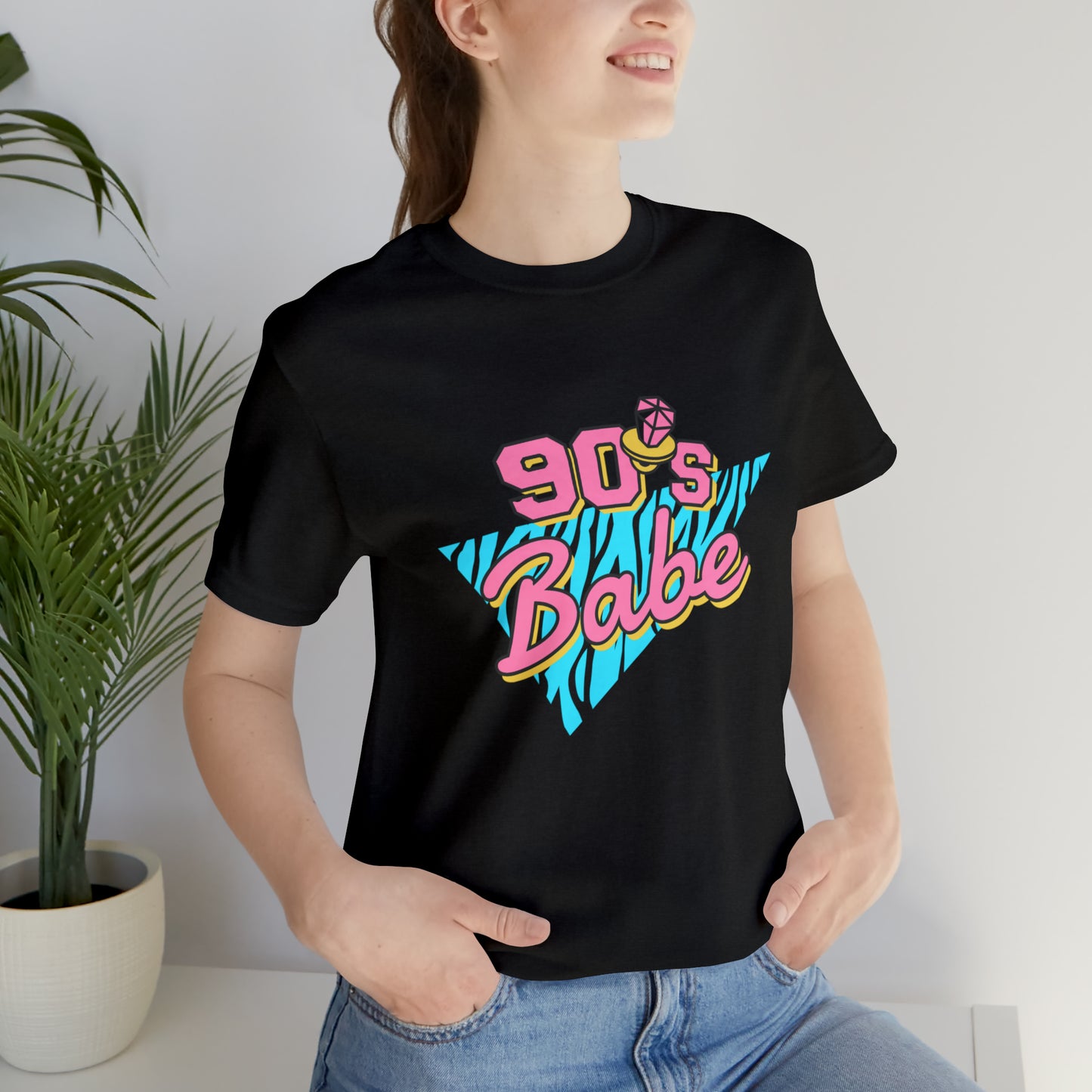 90's Babe shirt, gift for her, Christmas shirt, galantine gift best friend trip, Unisex Jersey Short Sleeve Tee