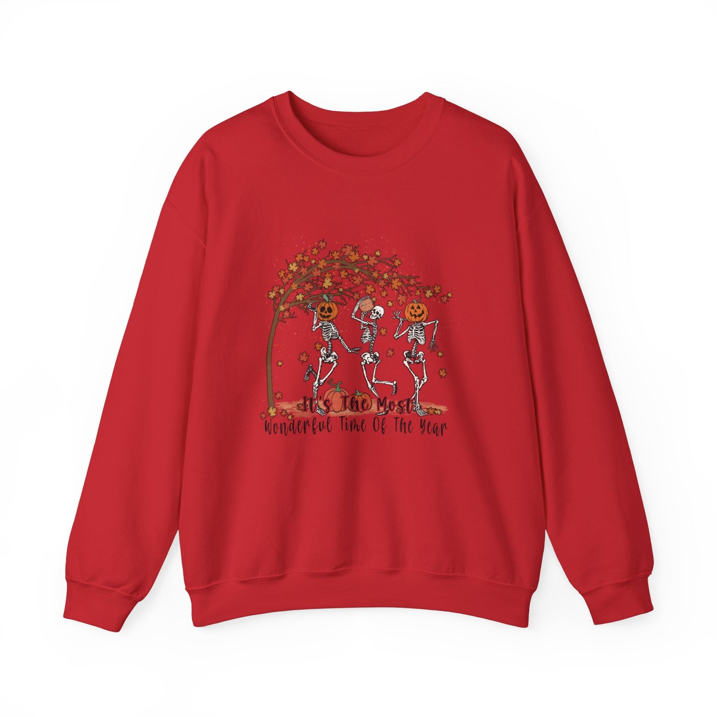Halloween sweatshirt skeleton fall vibes Its the most wonderful time of the year sweater funny Halloween sweater fall Shirt best friend gift
