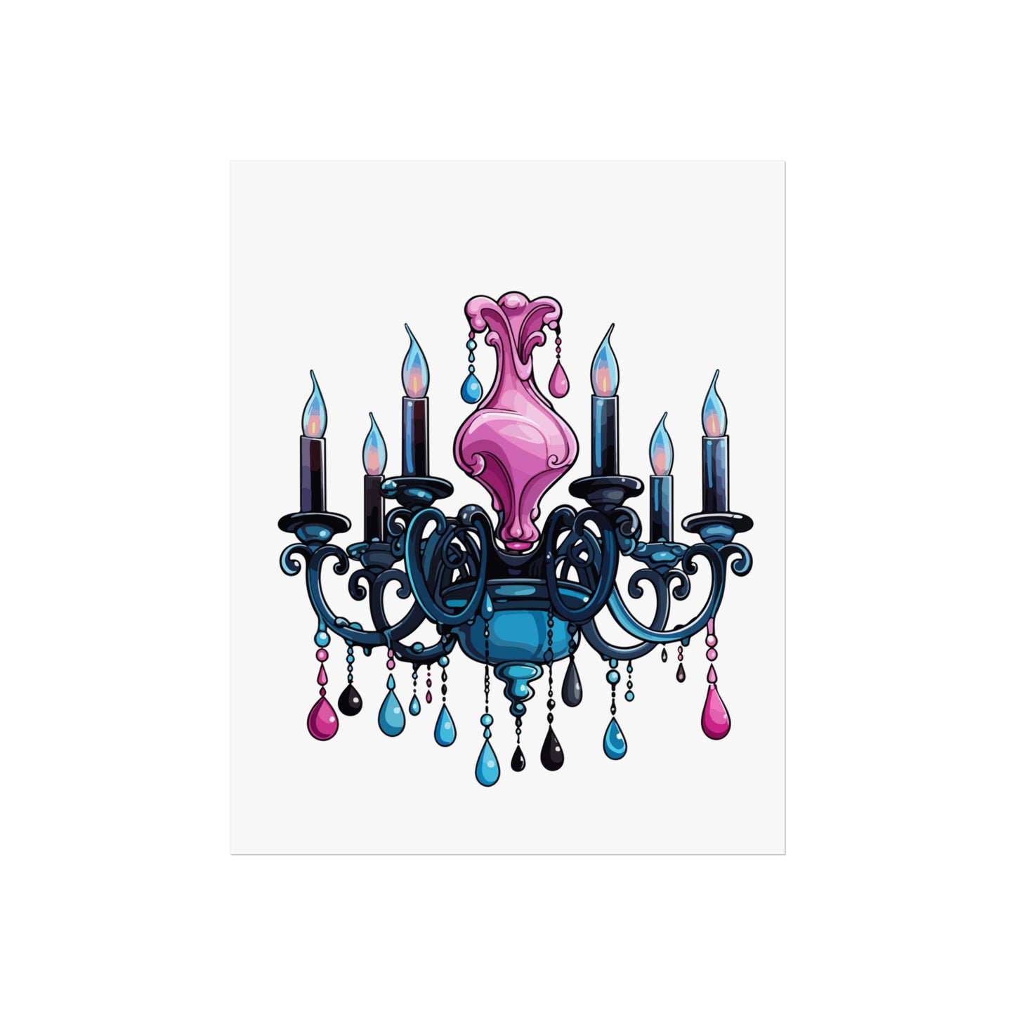 Chic Chandelier Fine Art Poster - Elegant Wall Decor for Home & Office, wall art