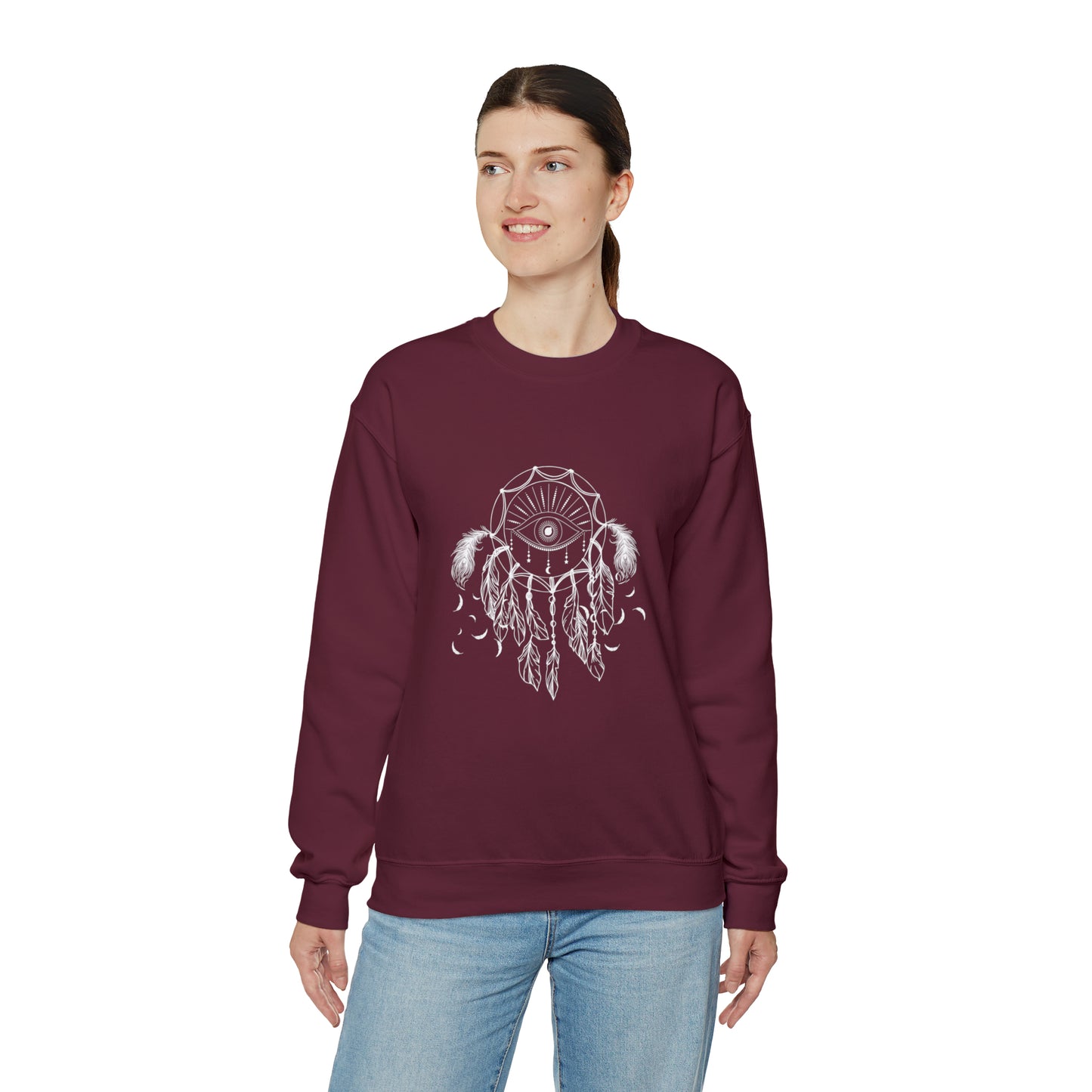 Dreamcatcher sweater third eye sweater birthday spiritual clothes yogawear birthday gift gift for her gift for him Christmas gift