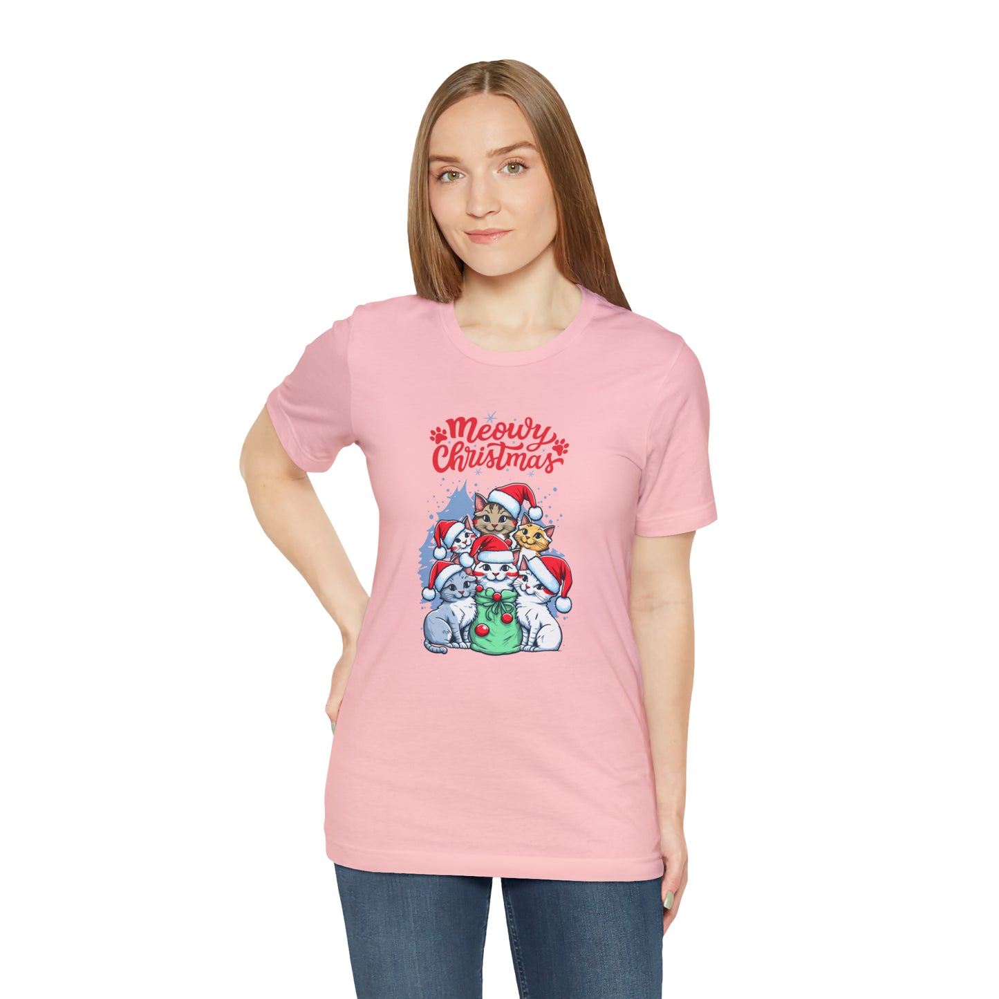 Cute Cat Christmas shirt funny dog Christmas tee Matching Family Christmas Shirt Family Christmas Shirt Matching Xmas Tees Custom