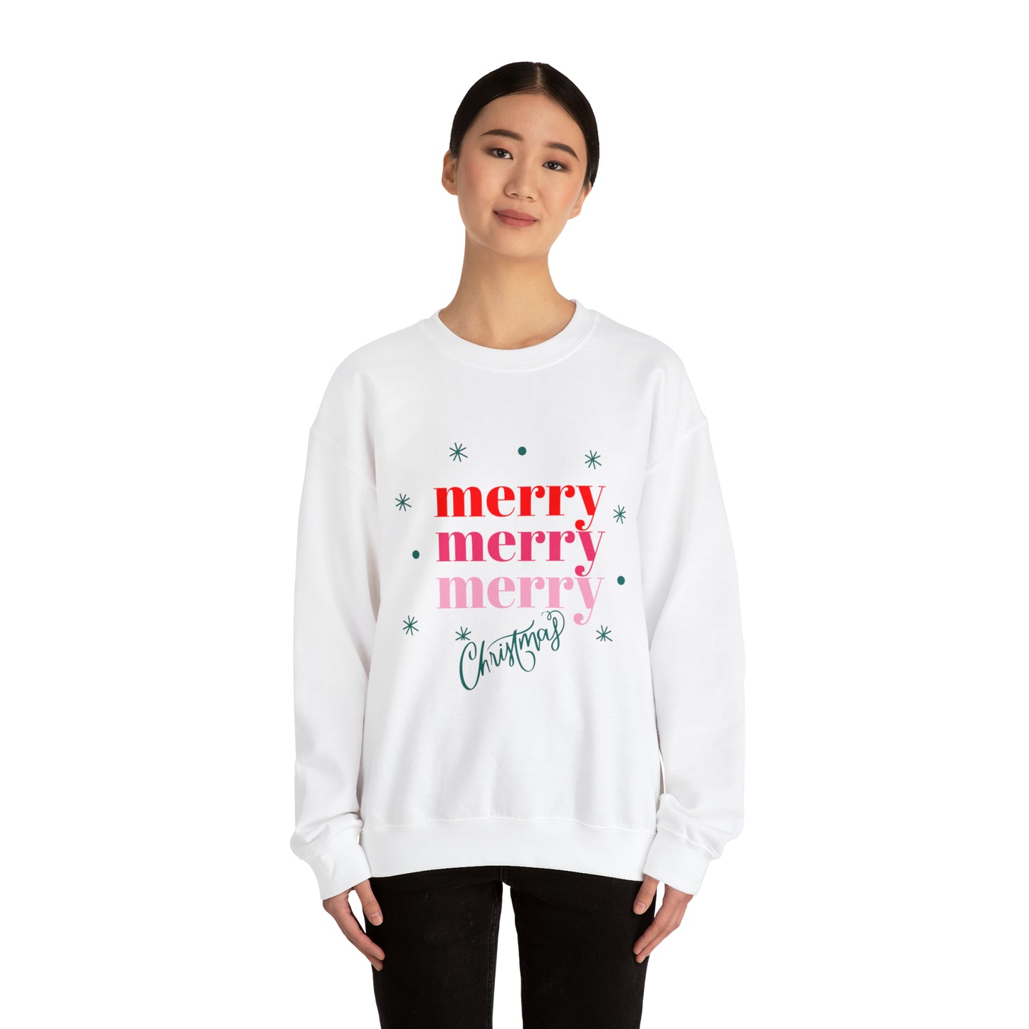 Festive AF sweater Pink Merry Bright Christmas Sweatshirt for Women Christmas Shirt Sweater Holiday Christmas gift for her gift for him