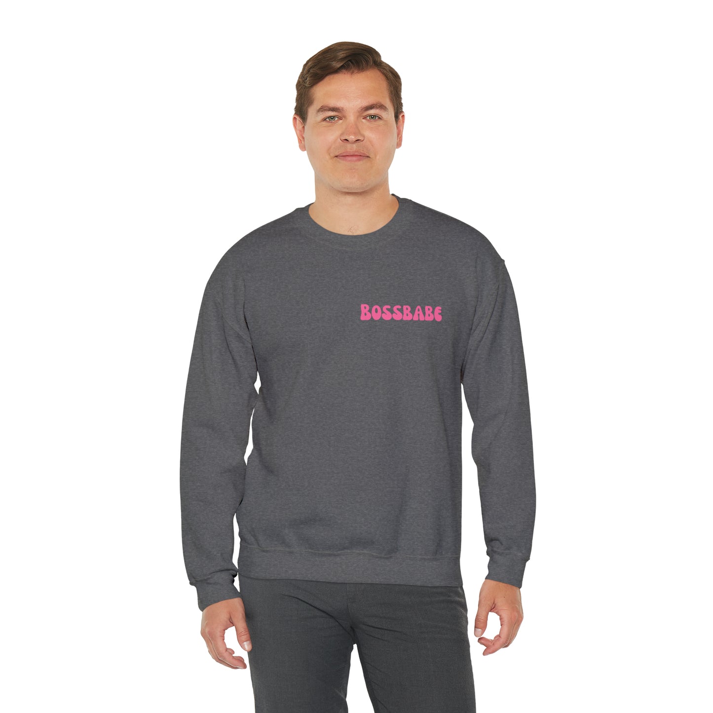 Bossbabe sweater Girlboss Sweatshirt Just a girlboss building her empire Bossbabe gift entrepreneur Unisex Heavy Blend Crewneck Sweatshirt