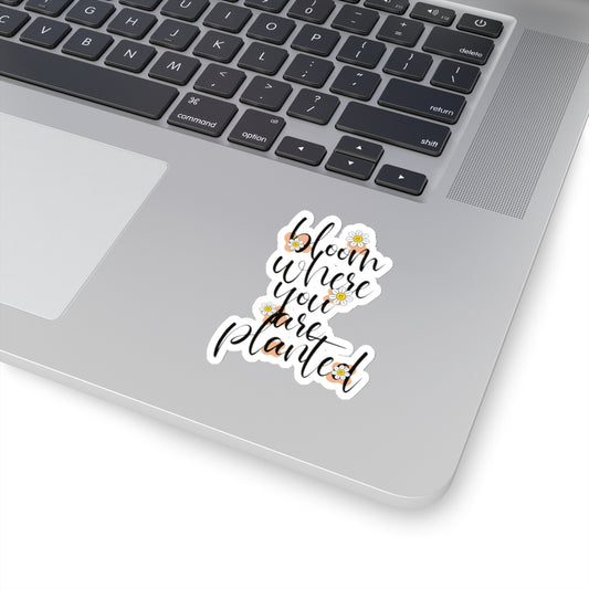 Bloom where you are planted sticker motivation sticker bestie sticker motivational gift bestfriend gift Kiss-Cut sticker self love