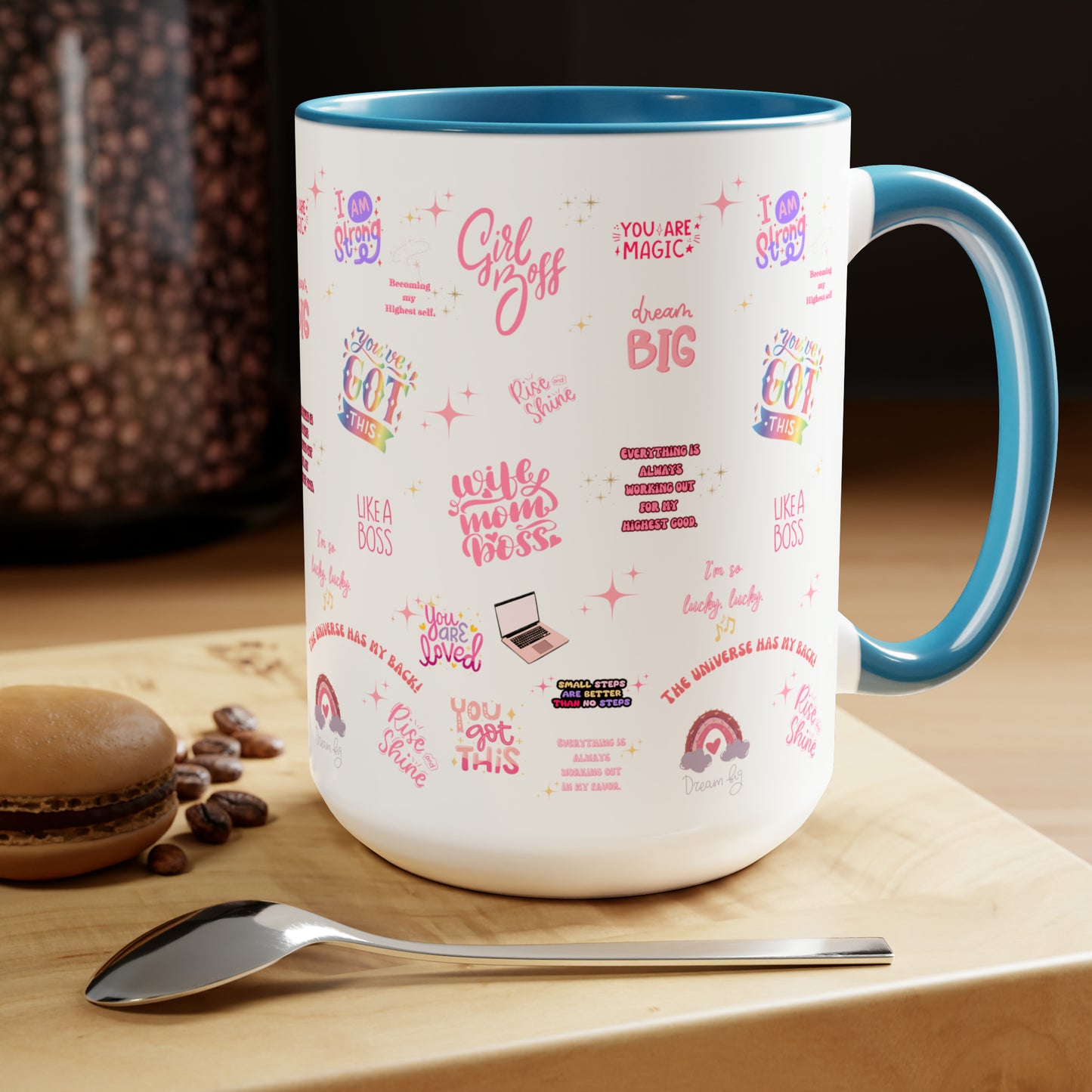 Positive affirmations Coffee Mug girlboss mug birthday gift wife mom boss mug gift for her gift for wife Coffee Mugs tea Christmas gift 15oz