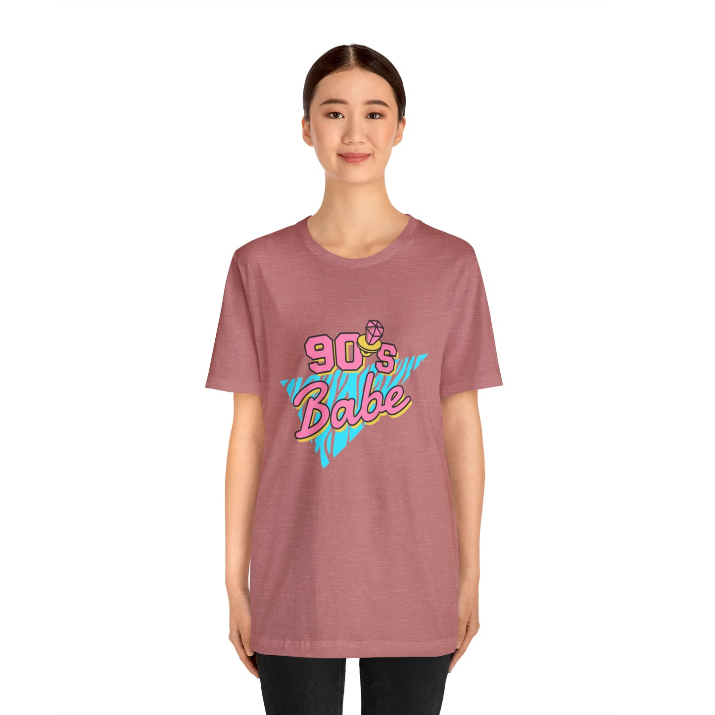 90's Babe shirt, gift for her, Christmas shirt, galantine gift best friend trip, Unisex Jersey Short Sleeve Tee