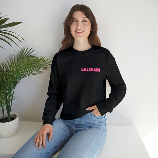 Bossbabe sweater Girlboss Sweatshirt Just a girlboss building her empire Bossbabe gift entrepreneur Unisex Heavy Blend Crewneck Sweatshirt