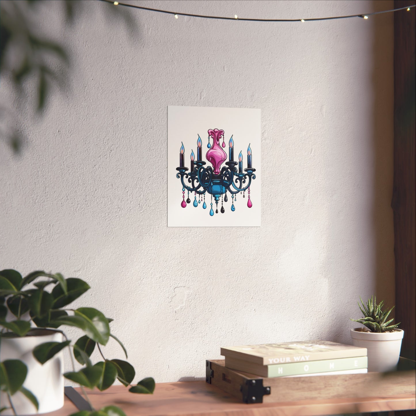 Chic Chandelier Fine Art Poster - Elegant Wall Decor for Home & Office, wall art