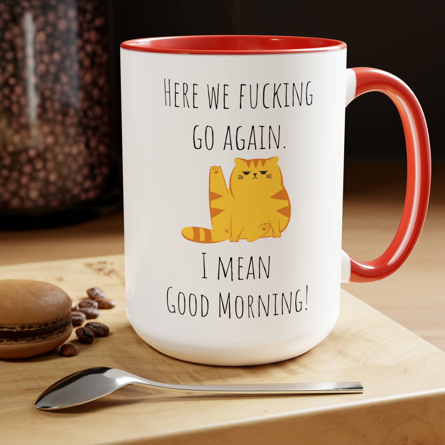 Funny grumpy cat mug funny Coffee Mug Fucking glorious morning mug cat mug gift for her Mug funny gift for wife tea Christmas gift 15oz