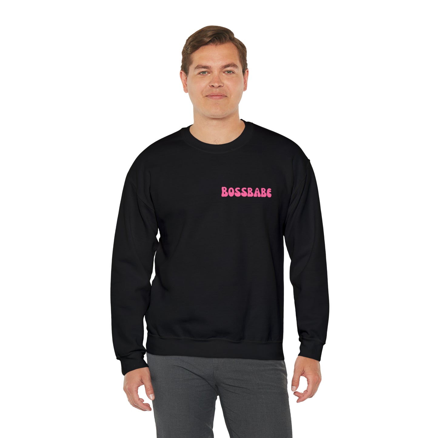 Bossbabe sweater Girlboss Sweatshirt Just a girlboss building her empire Bossbabe gift entrepreneur Unisex Heavy Blend Crewneck Sweatshirt