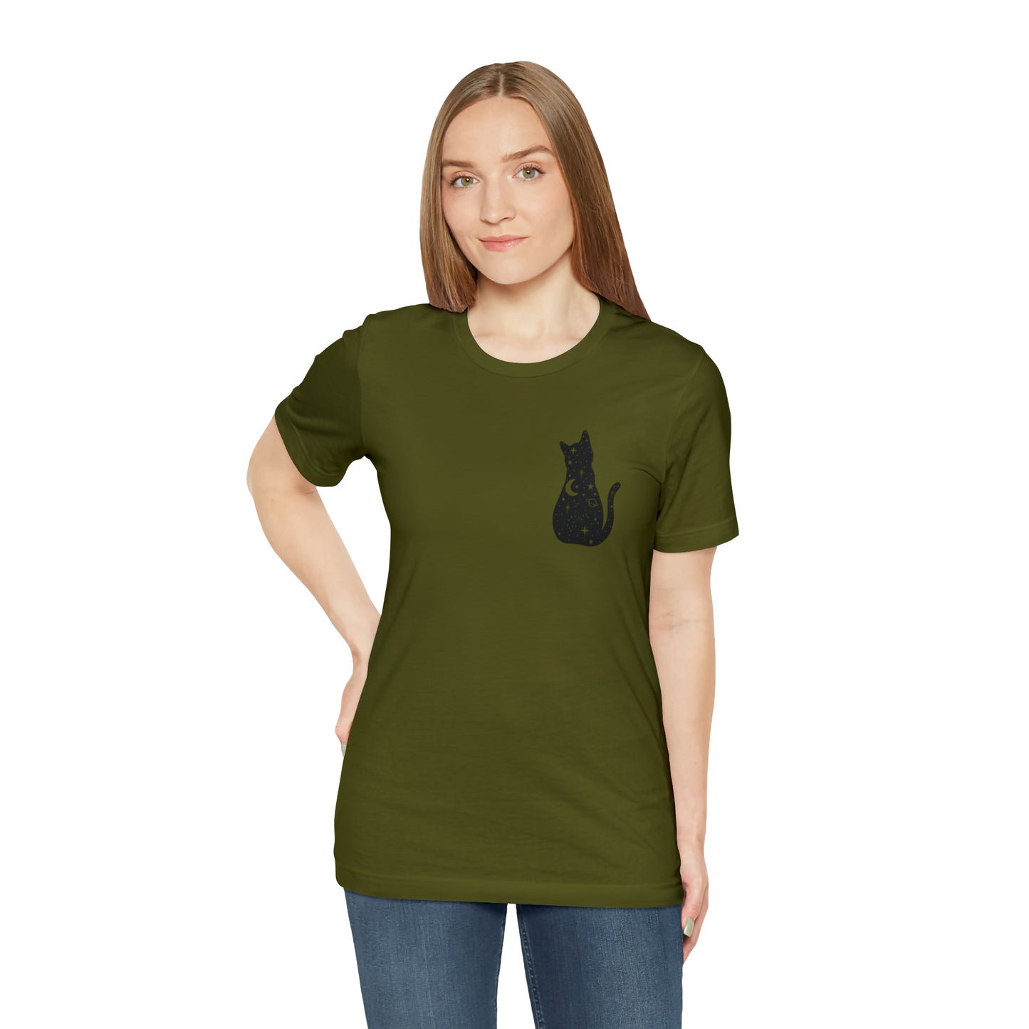 Cat Halloween shirt Witches Halloween T shirt Halloween Sweater Christmas Gift for Cat Lover Gift, Black Cat Gift for Cat Mom Gift moon