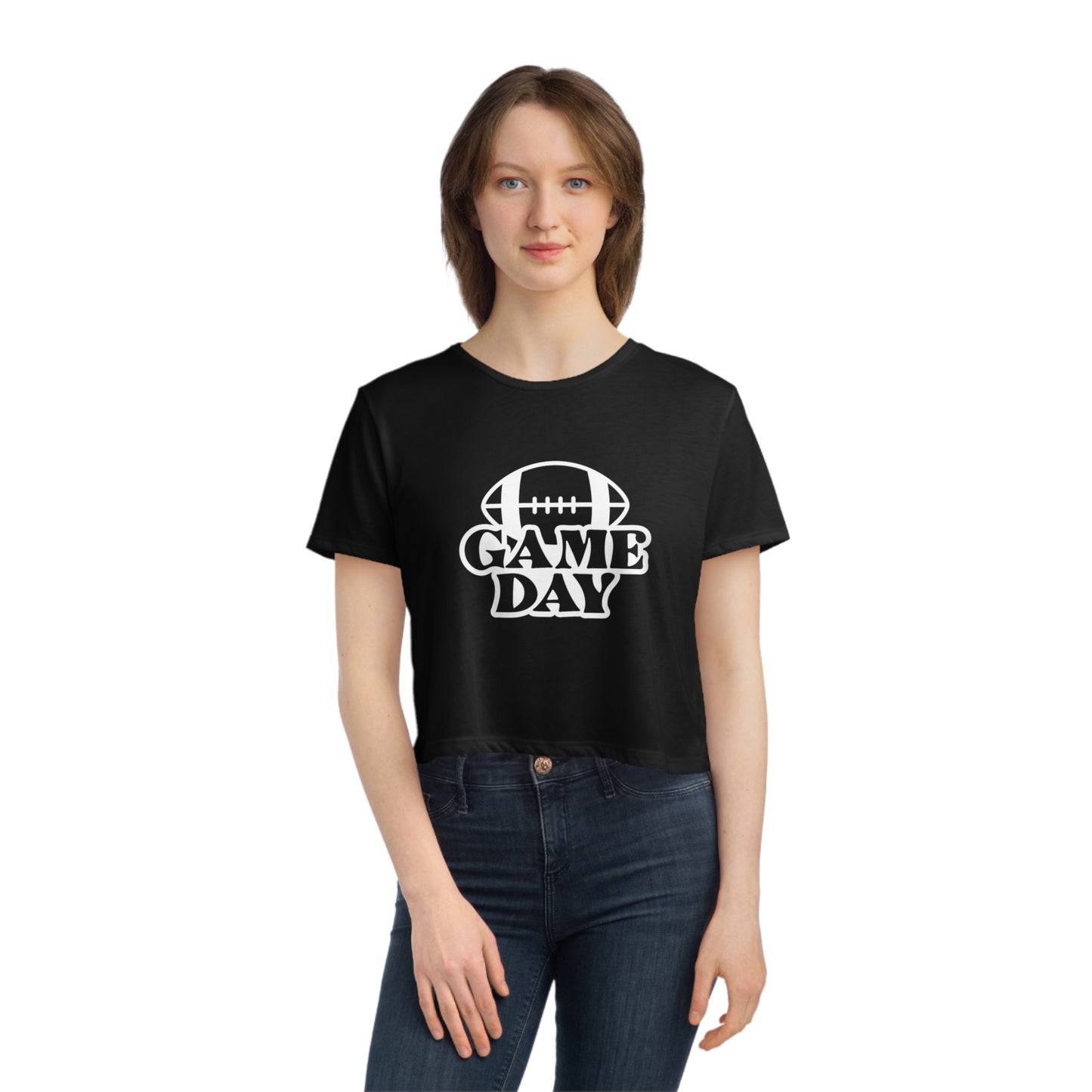 Football Mom crop top football season shirt gift for Mom gifts for her gift for her gift for him yoga crop top zen shirt Women's Tee