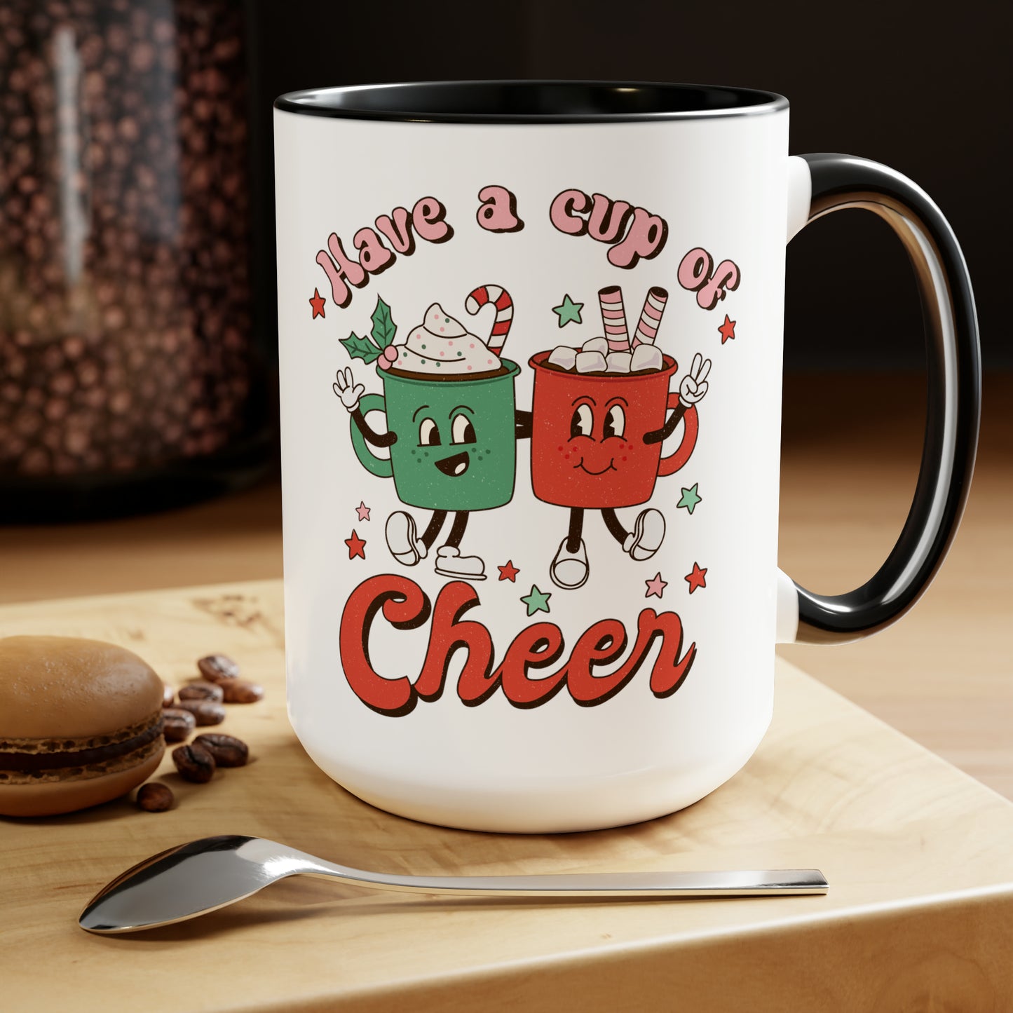 Cup of cheer mug Christmas mug grumpy Coffee Mug Fucking glorious morning mug gift for her Mug funny gift for wife tea Christmas gift 15oz