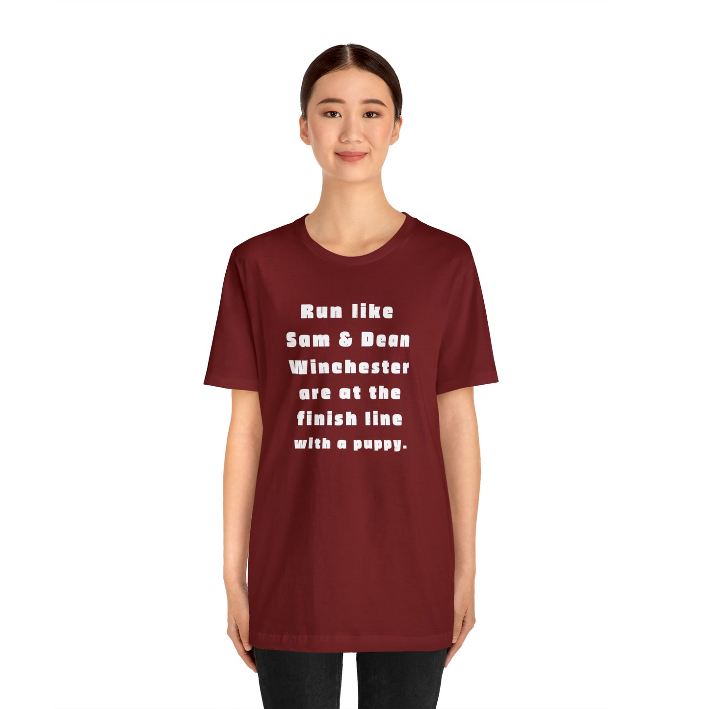 Winchester fans work out shirt Gym top sam and dean Tshirt Gift for her Gift for him Funny gift for her gift for him yoga Women's Tee