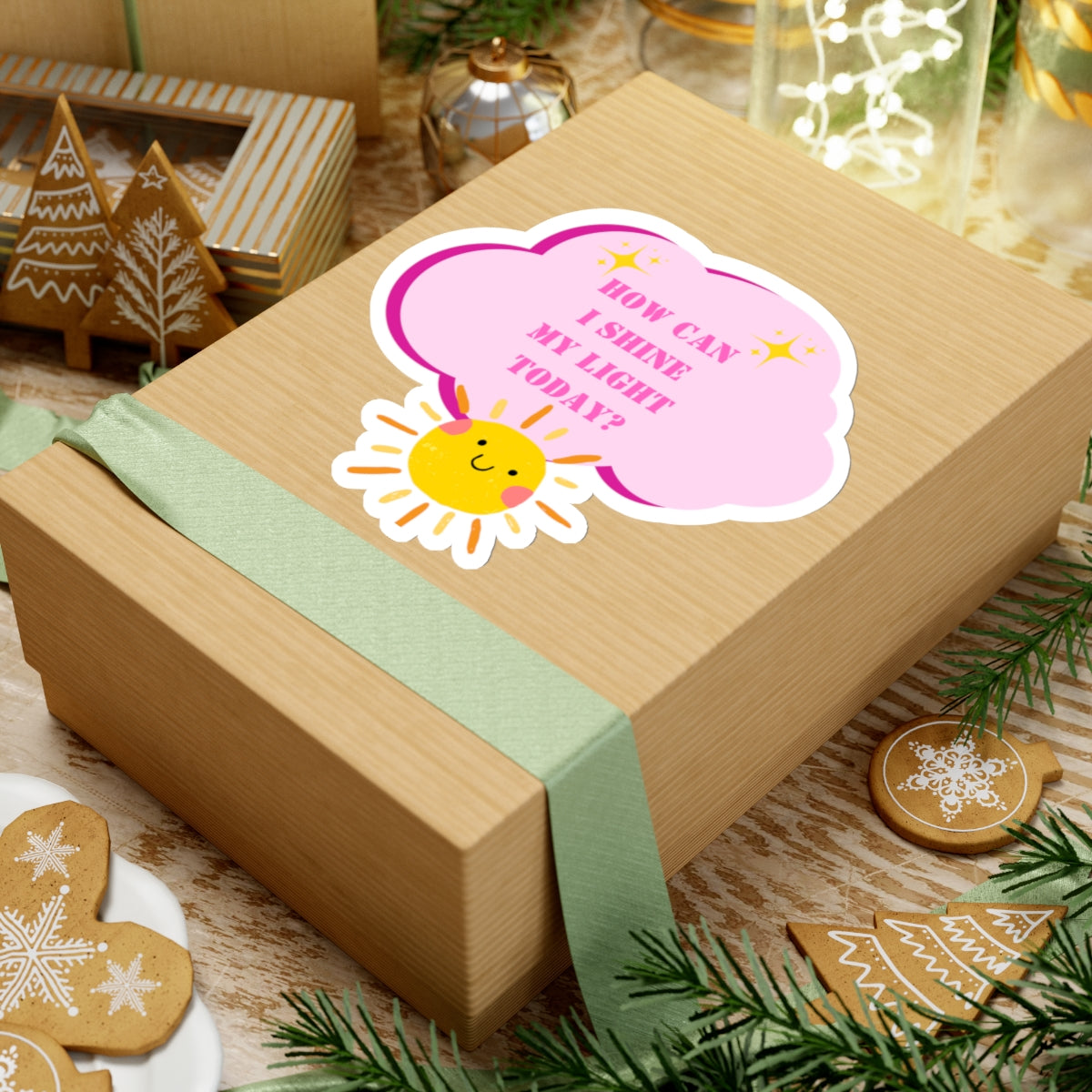 Shining your light sticker sunshine sticker Radiate positivity sticker Delulu sticker Retro sticker bestie gift for her bestfriend gift