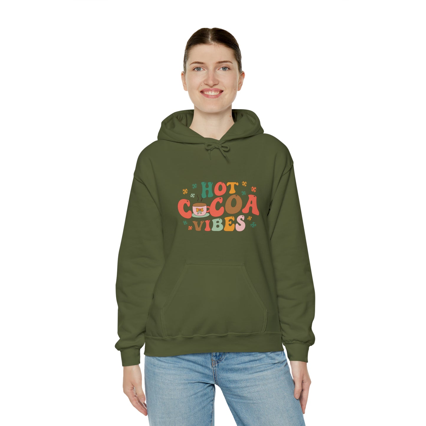 Hot cocoa vibes hoodie, autumn vibes Halloween Sweatshirt,Halloween Sweatshirt, spooky T Shirt,Retro Halloween Sweater,Christmas gift
