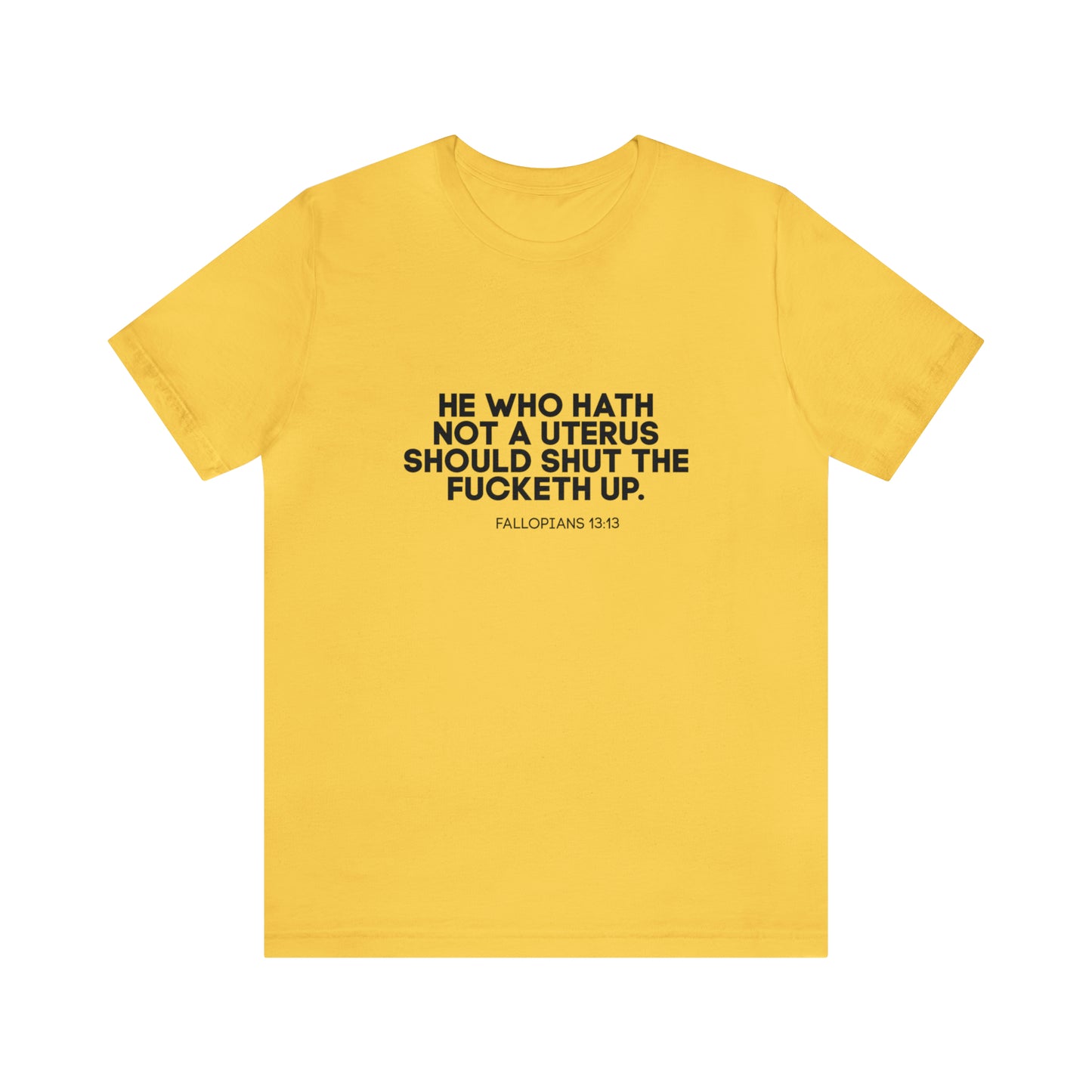 He who hath no uterus should shut the fucketh up shirt, Women's rights crop top, human rights, march shirt,Champion Women's Cropped T-Shirt