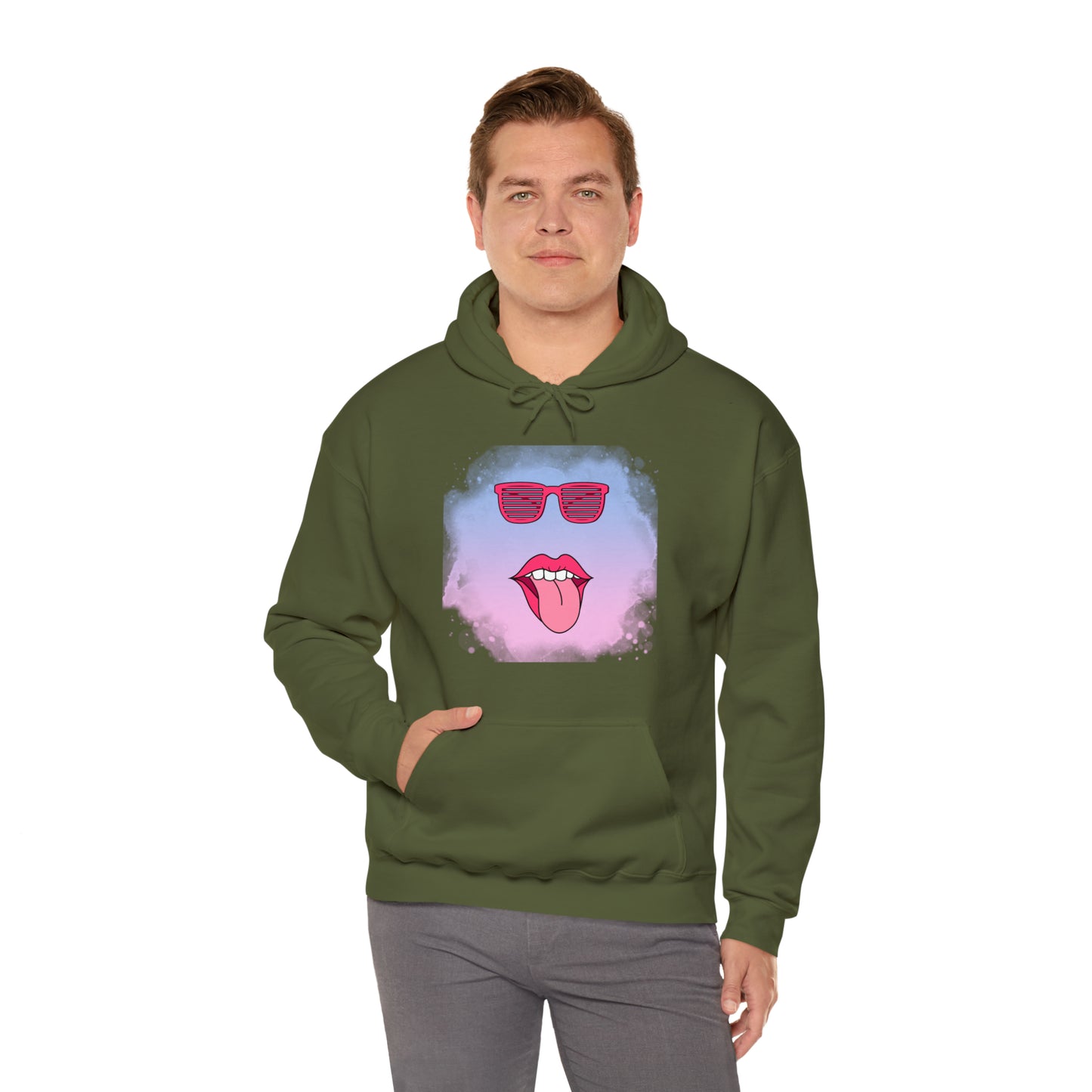 Lip Sunglasses Hoodie, Bubble Gum kiss Hoodie, Fun Summer shirt, Birthday gift for her, Galantine gift for her,best friend gift, vacation