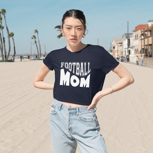 Football Mom crop top Mama crop top  yoga shirt women  Football seasonCropped Tee