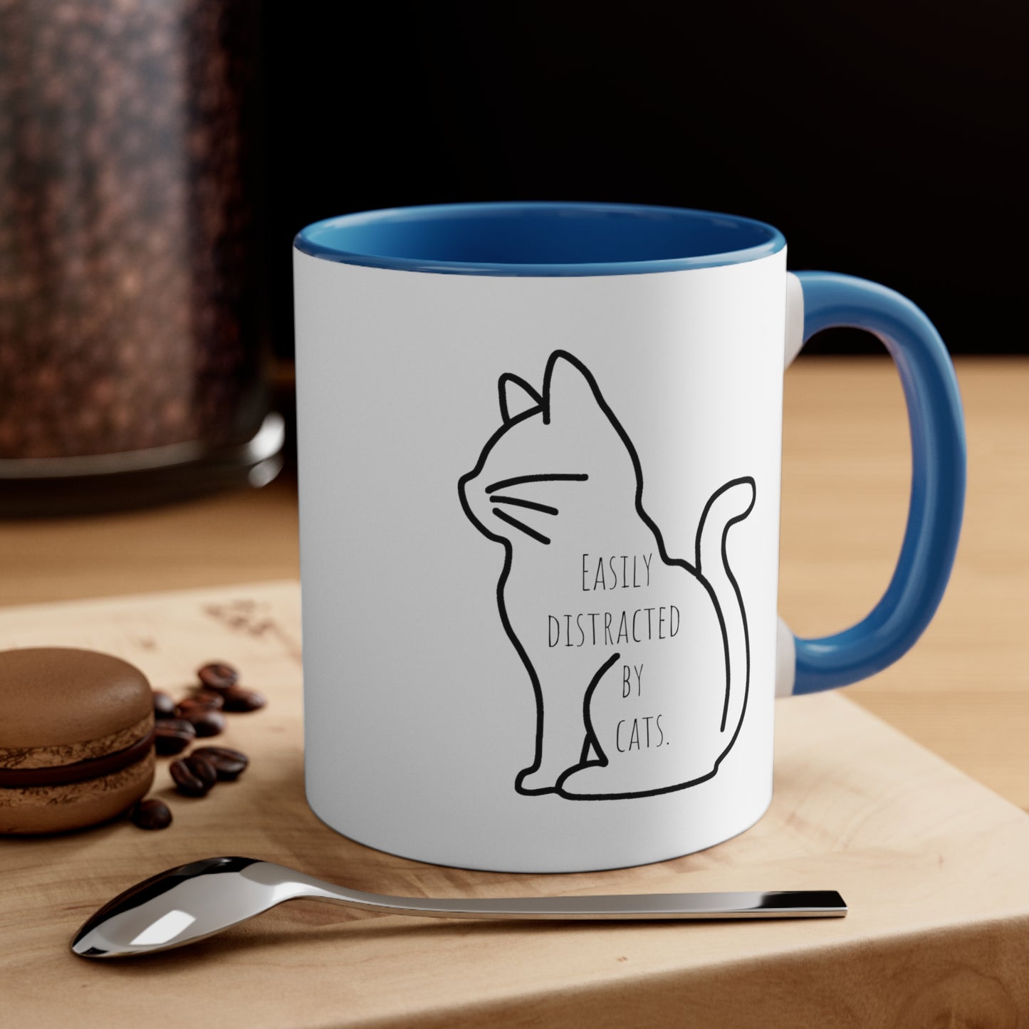 Easily distracted by cats mug 11oz gift Christmas gift for her gift favorite aunt gift coffee lover gift tea gift for her coffee Mug 11oz