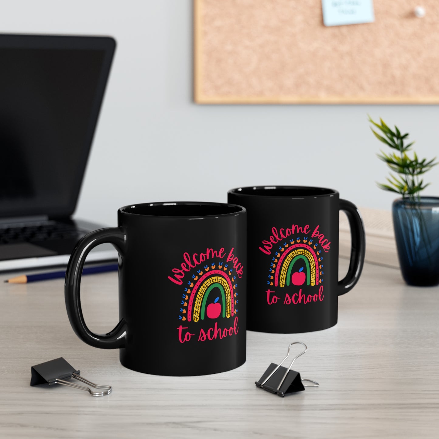 Welcome back to school mug gift Teacher mug coffee lover gift tea lover gift for her gift for him best friend Christmas gift 11oz Black Mug