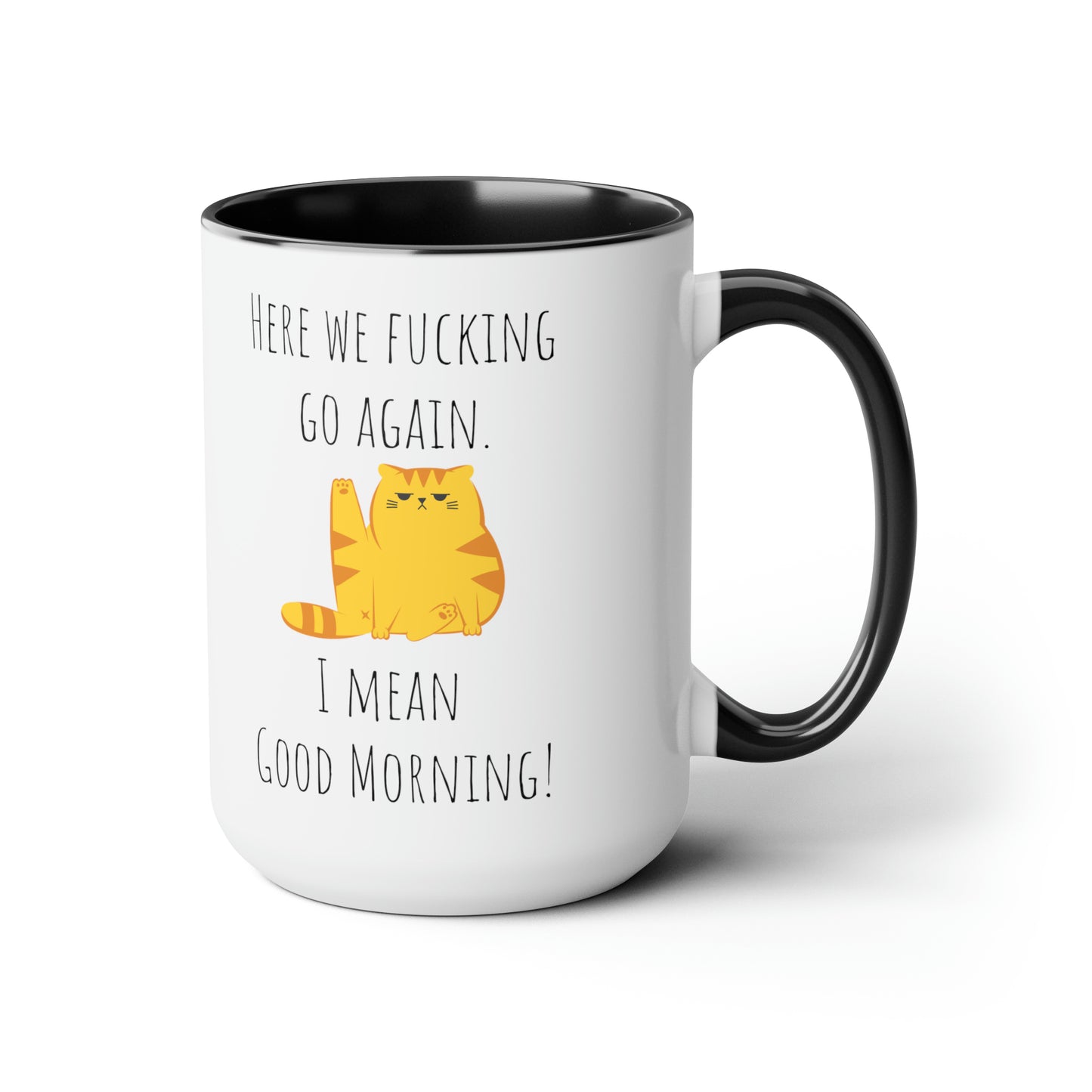 Funny grumpy cat mug funny Coffee Mug Fucking glorious morning mug cat mug gift for her Mug funny gift for wife tea Christmas gift 15oz