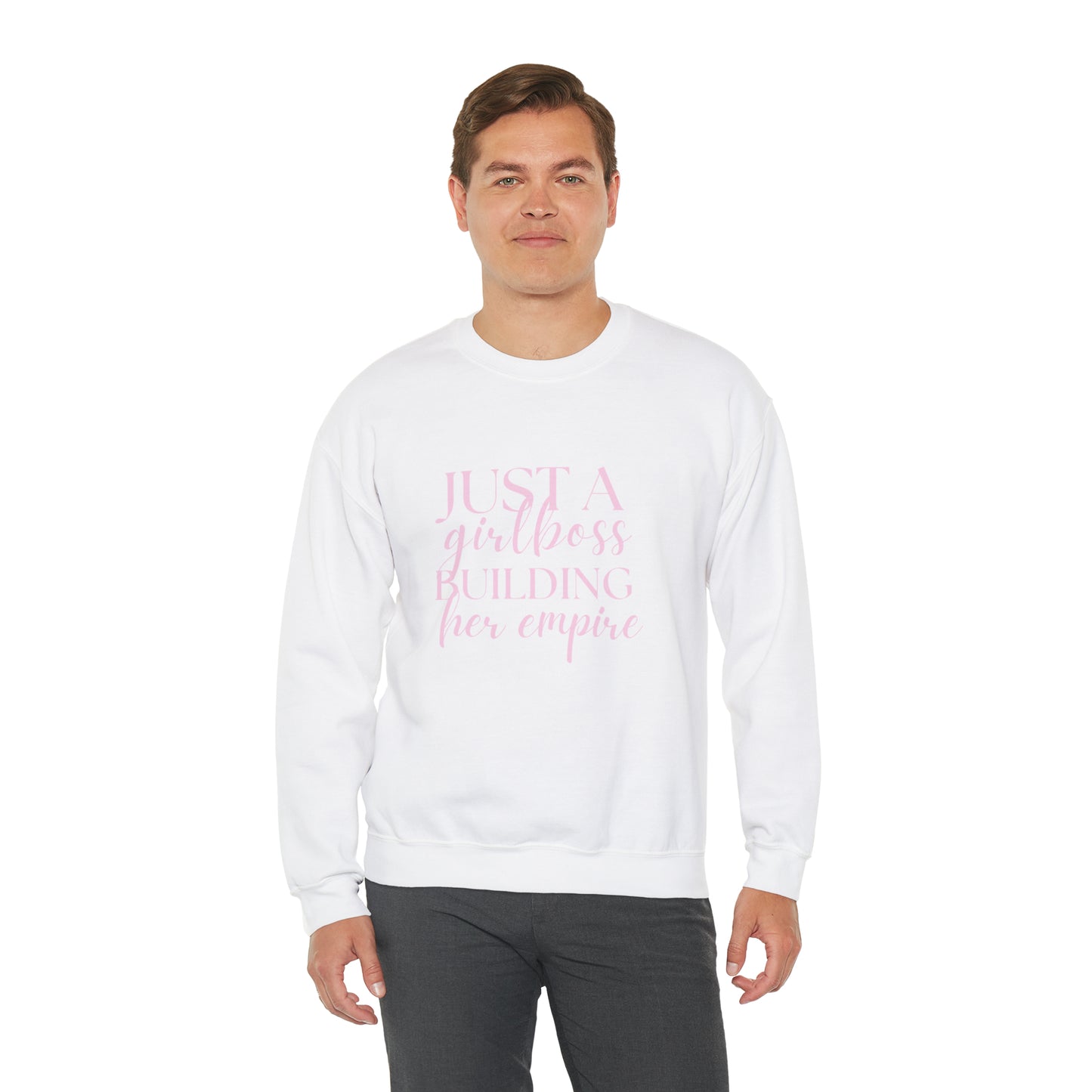 Boss Babe sweatshirt,Girlboss Sweatshirt, Just a girlboss building her empire, Bossbabe sweater,Christmas gift for her,Birthday gift