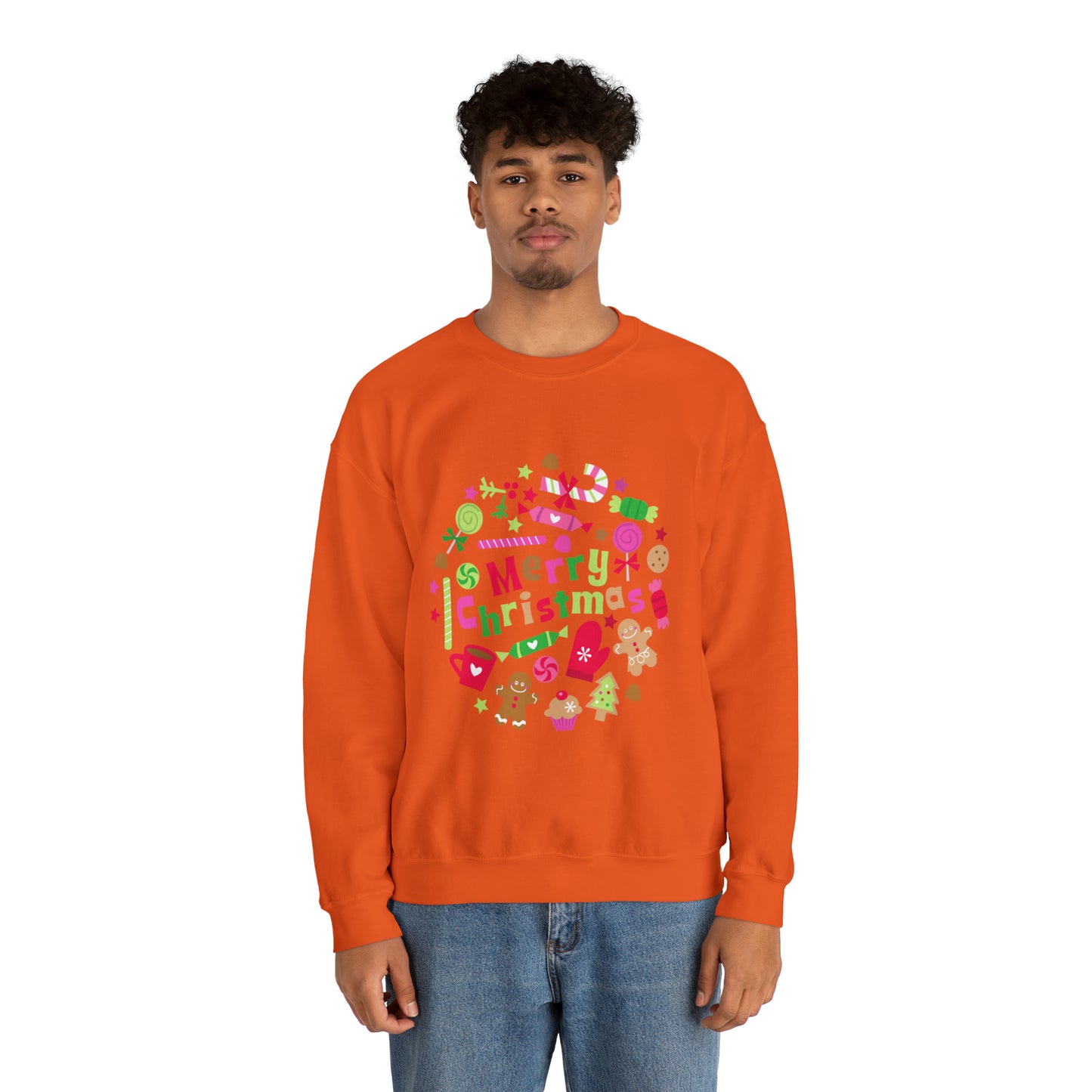 Candy Christmas sweater Merry Bright Christmas sweatshirt Christmas Sweatshirt for her Christmas family Shirt Christmas gift for him