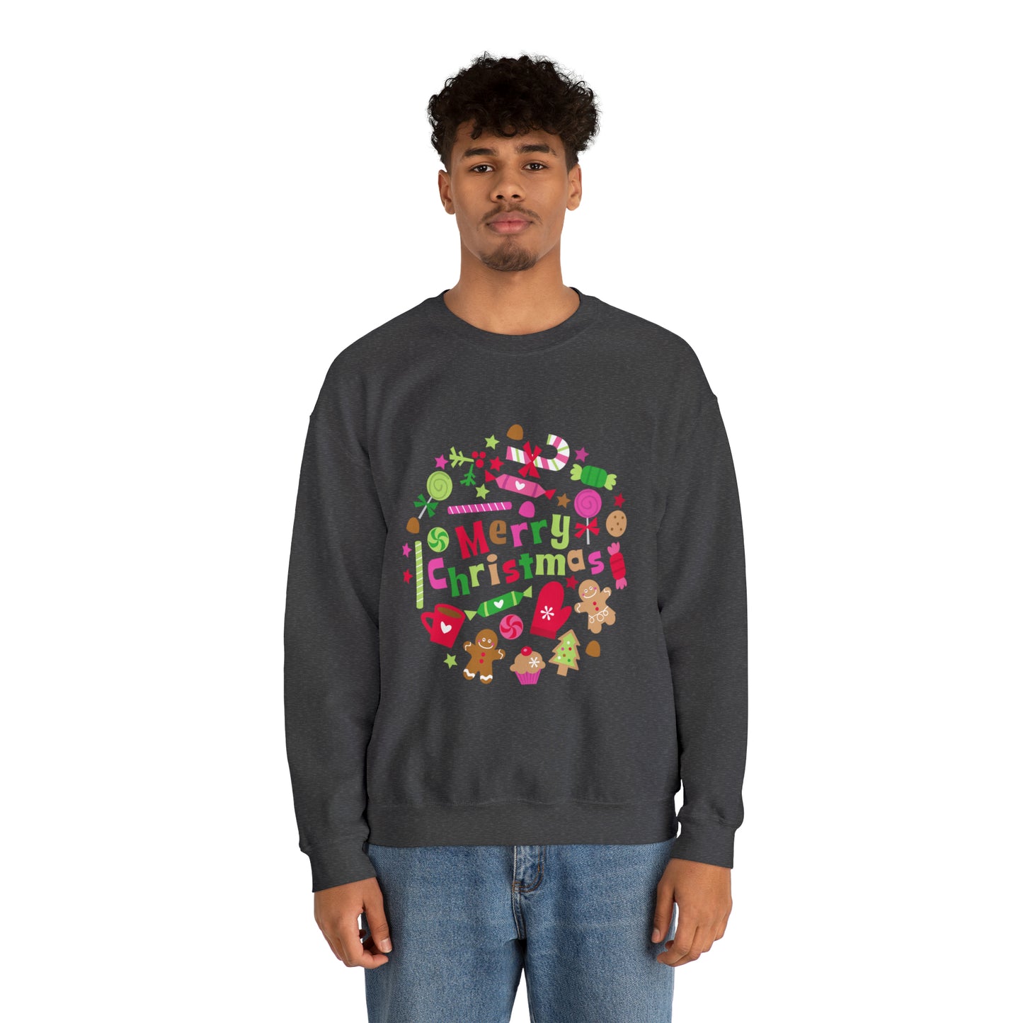 Candy Christmas sweater Merry Bright Christmas sweatshirt Christmas Sweatshirt for her Christmas family Shirt Christmas gift for him