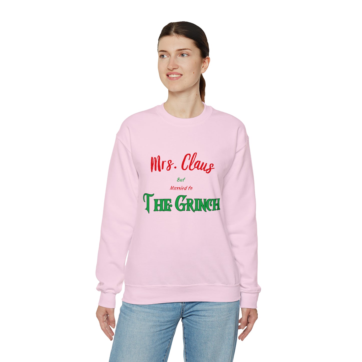 Mrs Claus sweater married to the grinch sweatshirt Merry Christmas Sweatshirt for Women Christmas Shirt Holiday Christmas gift for her
