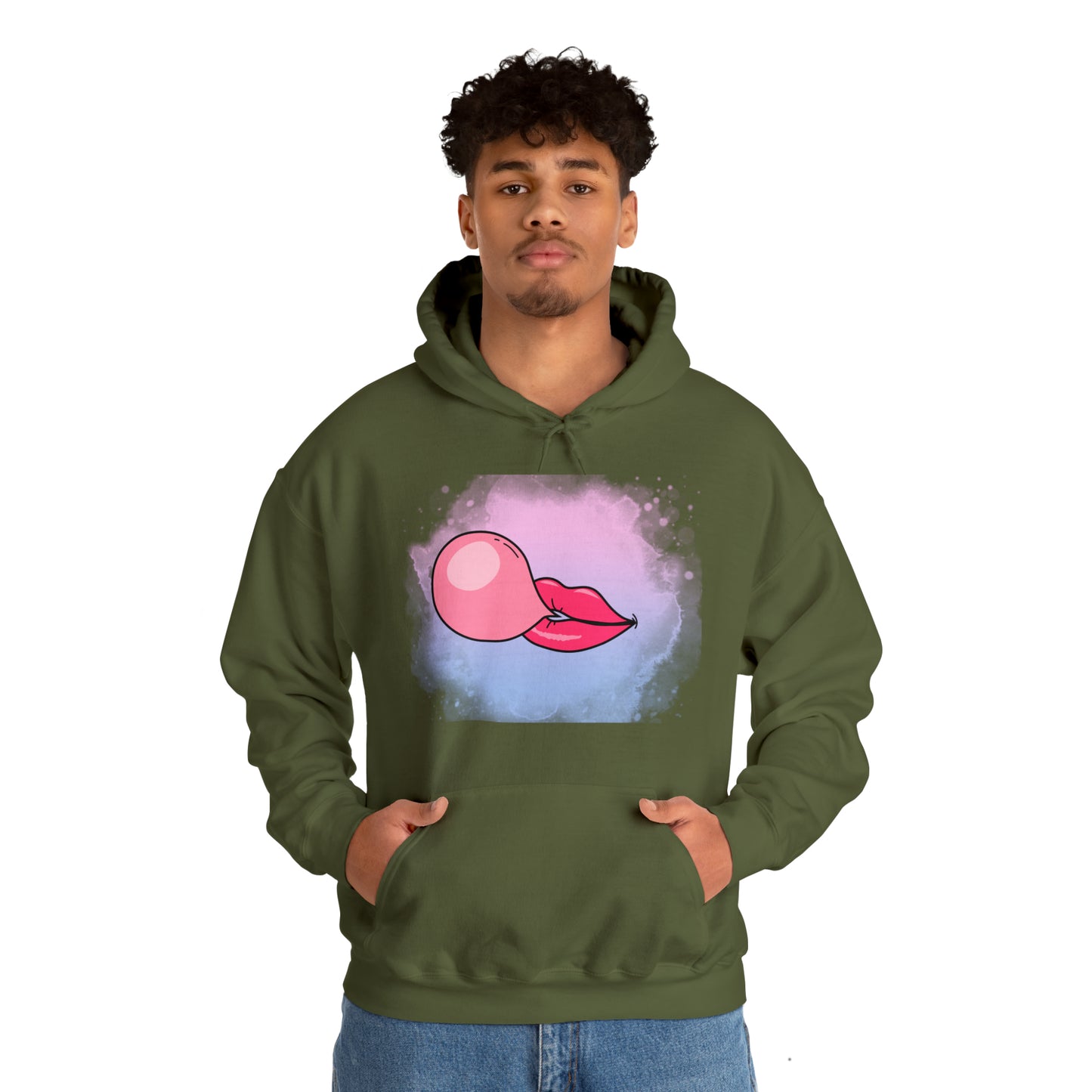 Bubble Gum kiss Hoodie, Summer Bubblegum shirt, Birthday gift for her, Galantine gift for her, best friend gift,birthday vacation,Unisex