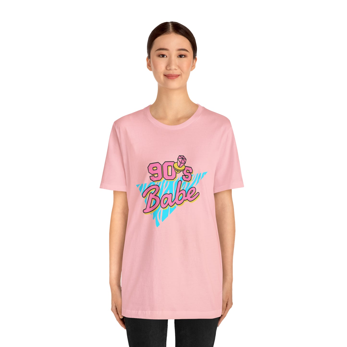 90's Babe shirt, gift for her, Christmas shirt, galantine gift best friend trip, Unisex Jersey Short Sleeve Tee