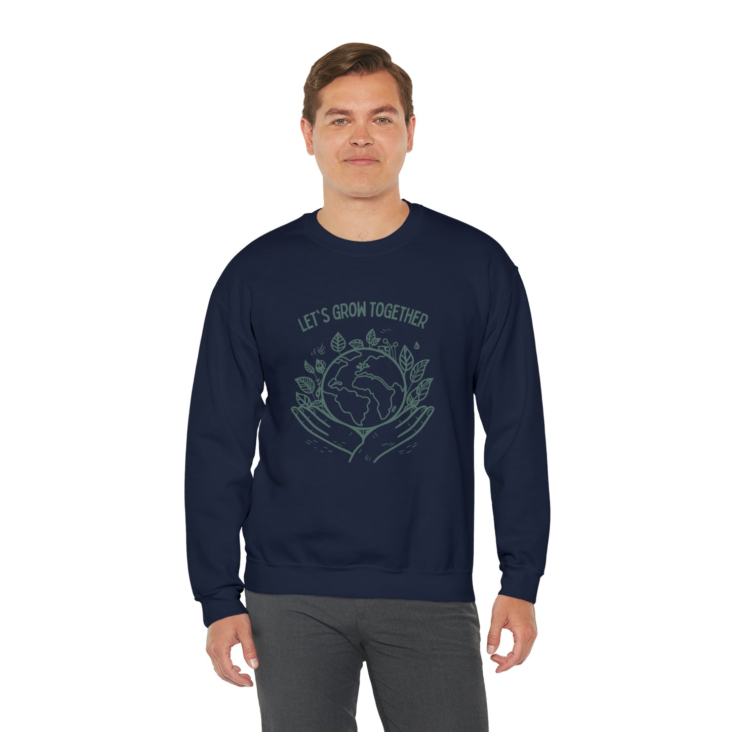 Let's grow together sweater plant lover sweater save the planet sweashirt birthday gift Christmas gifts Sweatshirt Gift for him Gift for her