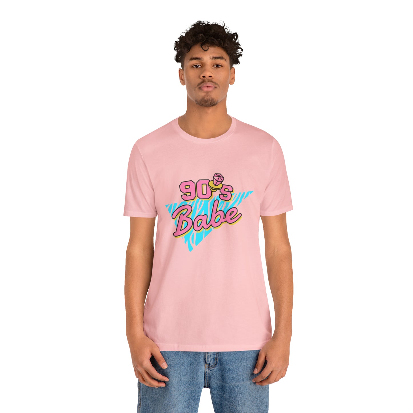 90's Babe shirt, gift for her, Christmas shirt, galantine gift best friend trip, Unisex Jersey Short Sleeve Tee