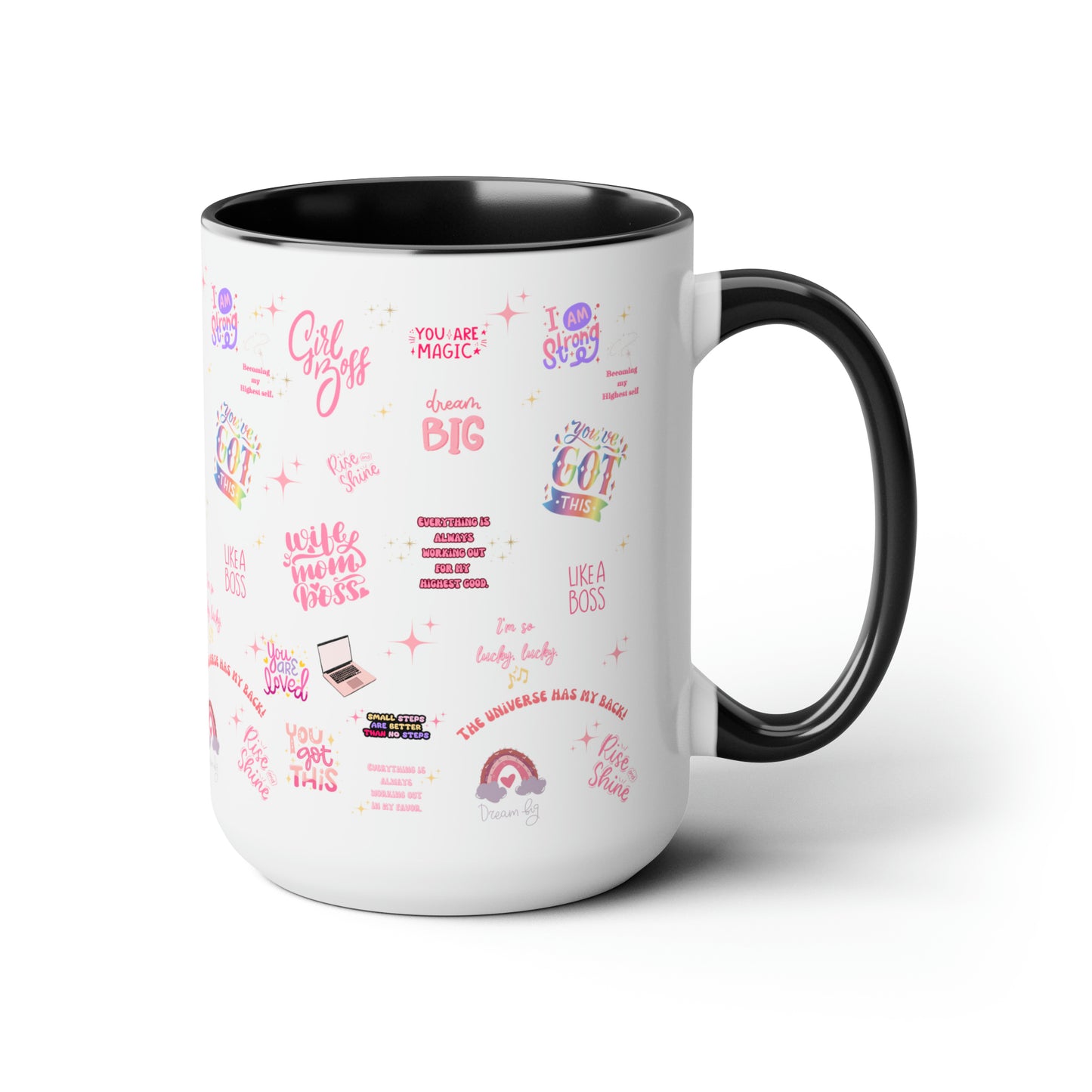 Positive affirmations Coffee Mug girlboss mug birthday gift wife mom boss mug gift for her gift for wife Coffee Mugs tea Christmas gift 15oz