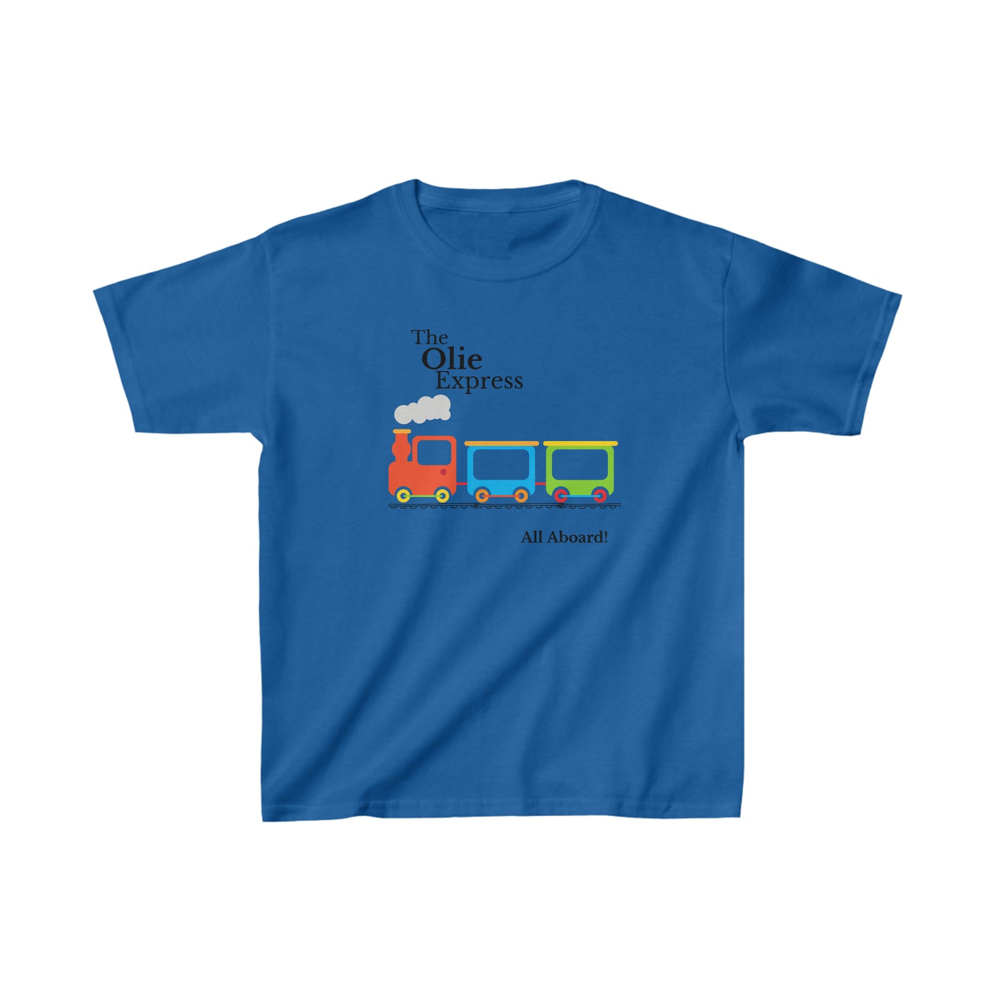 All aboard the train shirt Birthday boy shirts birthday girl shirt Kids Heavy Cotton™ Tee
