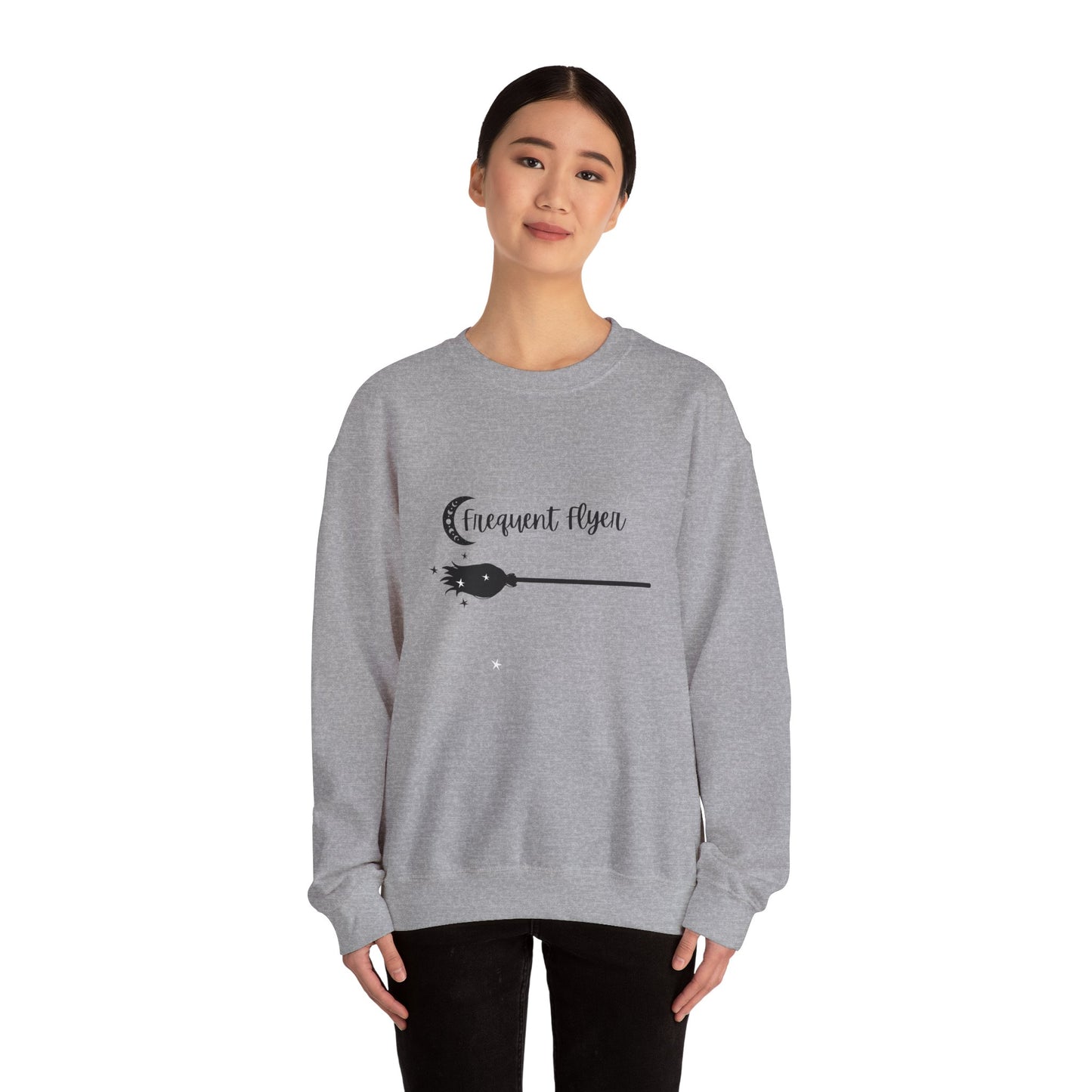 Frequent Flyer sweater Witchy sweatshirt Wicked Halloween sweater Witches broom shirt wizard HalloweenSweatshirt Halloween Sweater Christmas