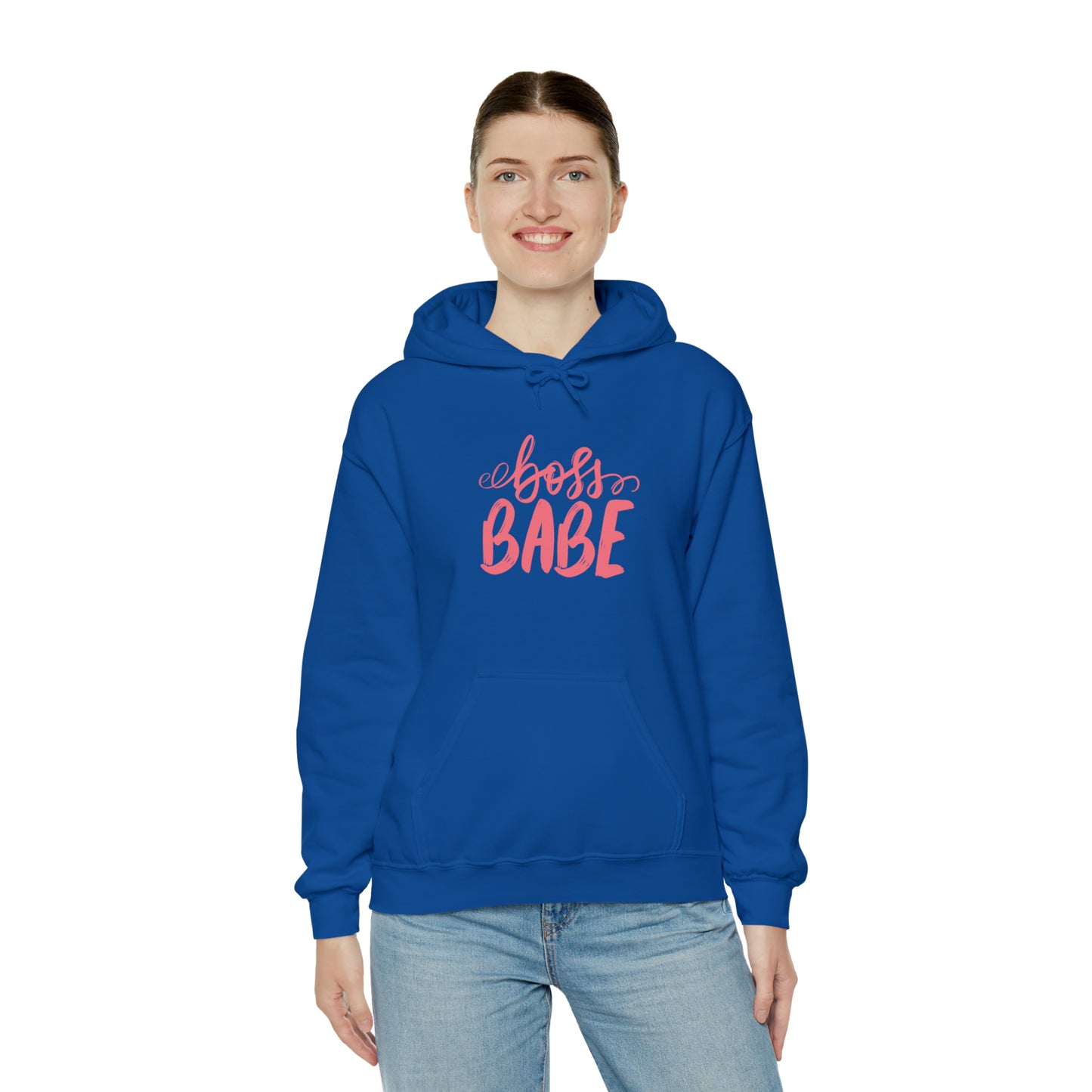 Boss Babe hoodie, boss babe energy, gift for her, millionaire babe, Unisex Heavy Blend Hooded Sweatshirt