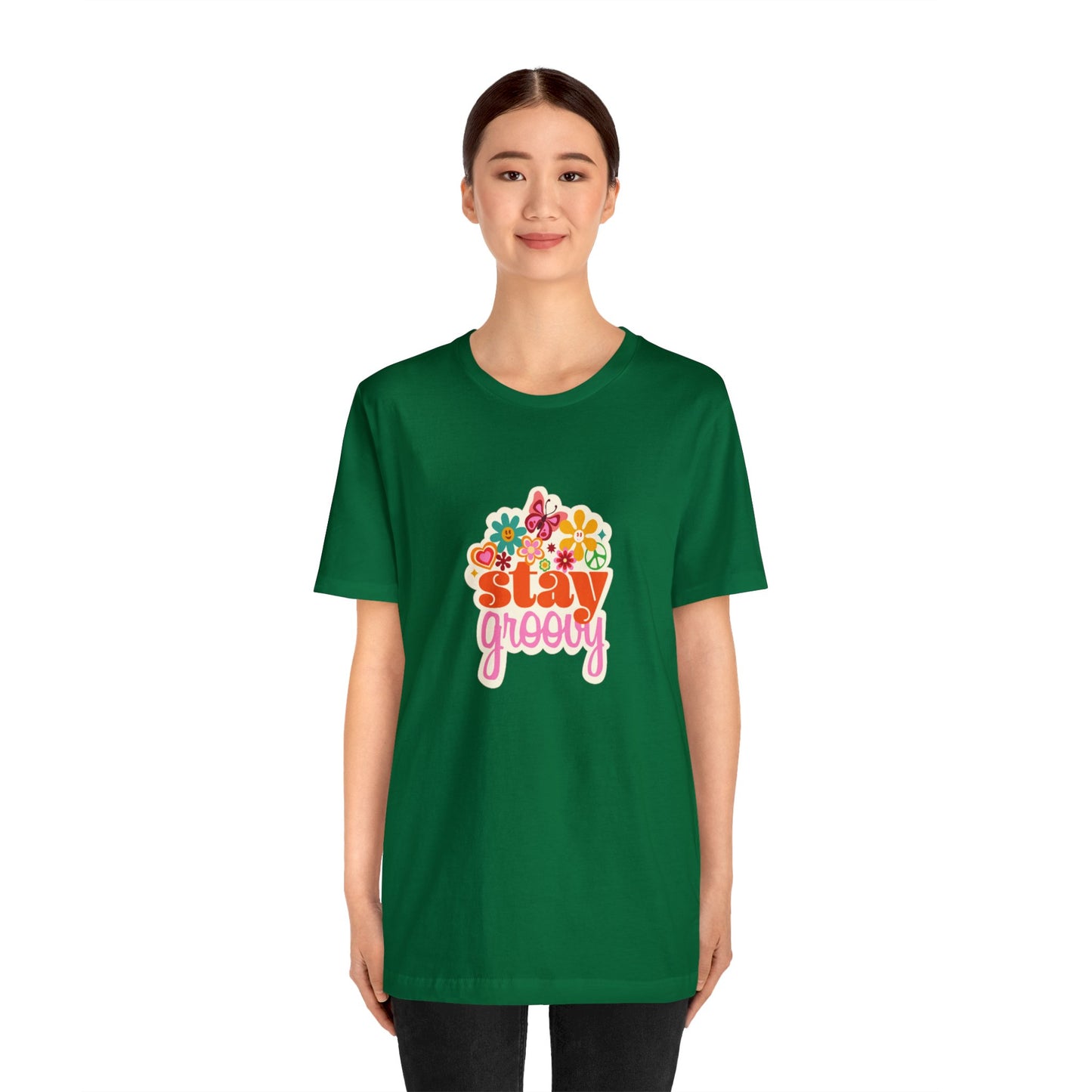Stay Groovy Shirt Stay Groovy Tshirt Groovy Tee Groovy Birthday Party Outfit Stay Groovy Tee Hippie Shirt Groovy best friend gift for her