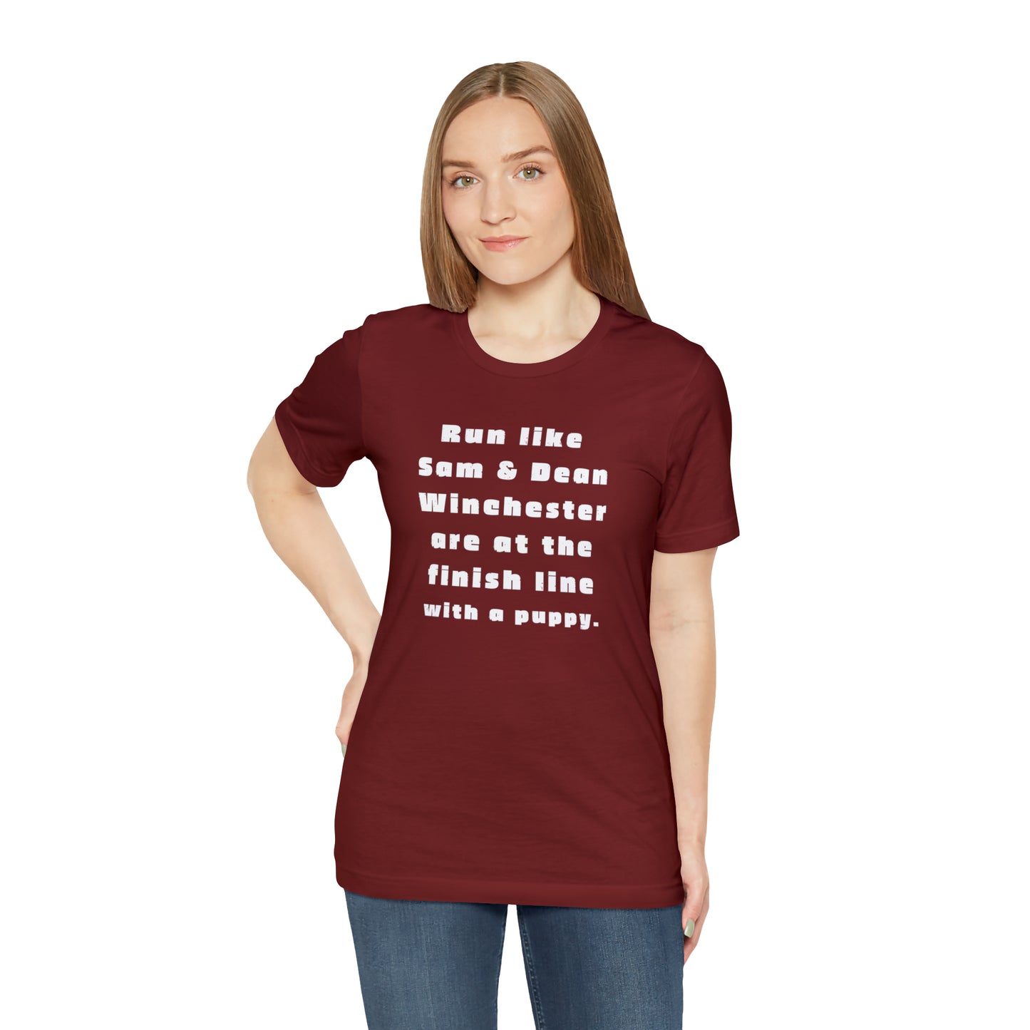 Winchester fans work out shirt Gym top sam and dean Tshirt Gift for her Gift for him Funny gift for her gift for him yoga Women's Tee