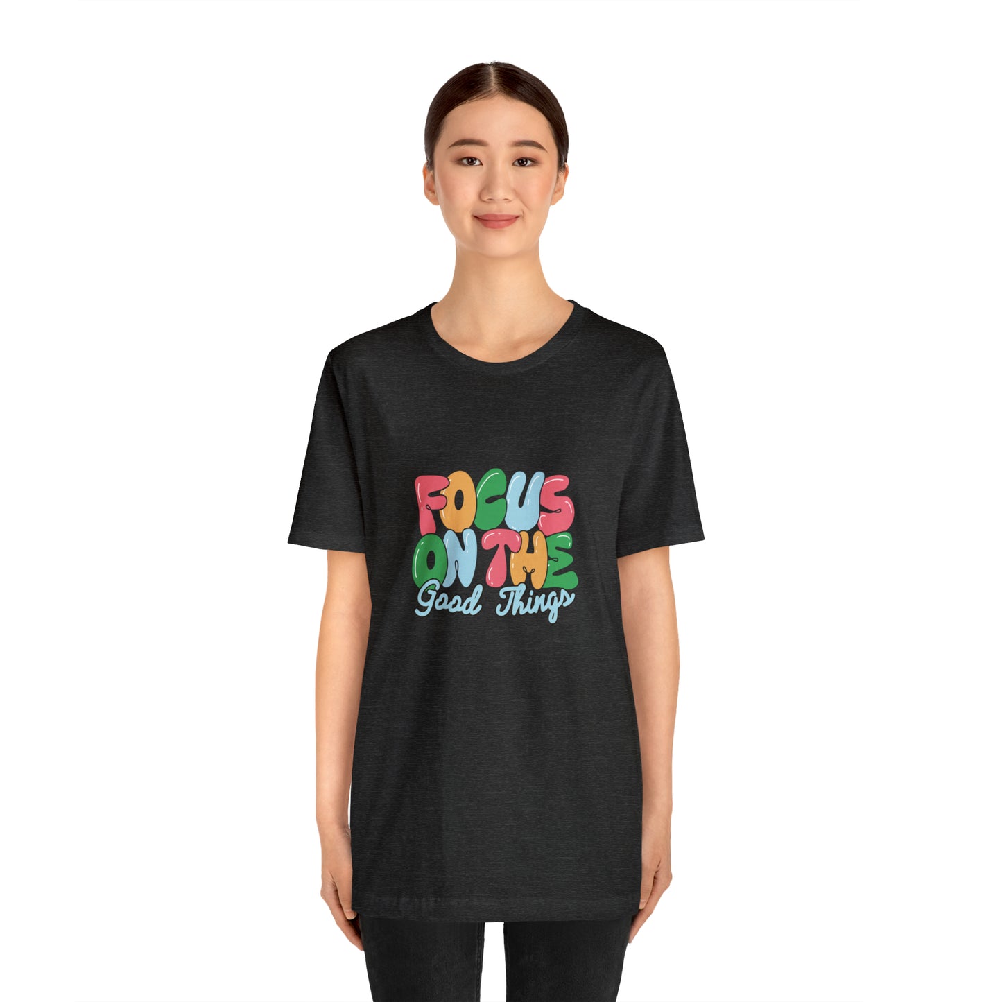 Focus on the good things shirt positive vibes shirt good vibes tee yogawear zen clothes bohemian top Women's Christmas gift for her for him
