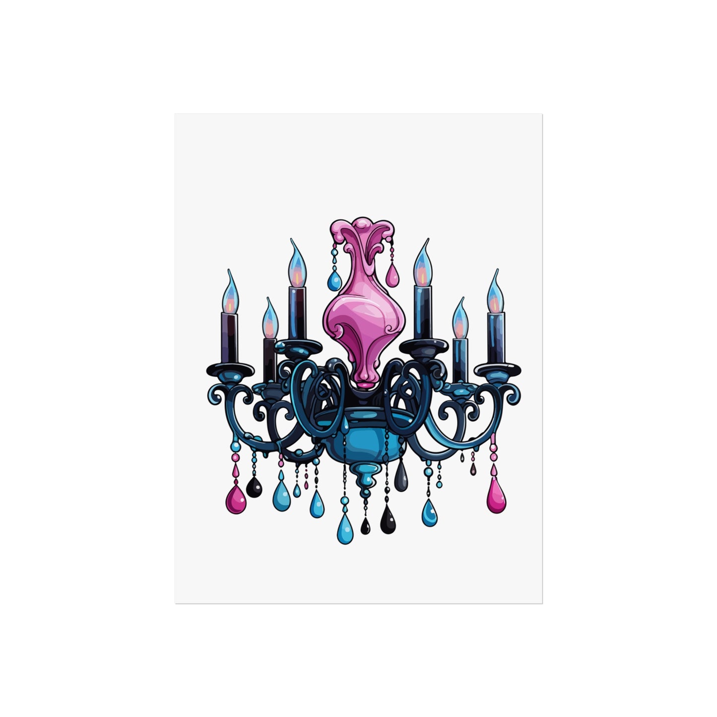 Chic Chandelier Fine Art Poster - Elegant Wall Decor for Home & Office, wall art