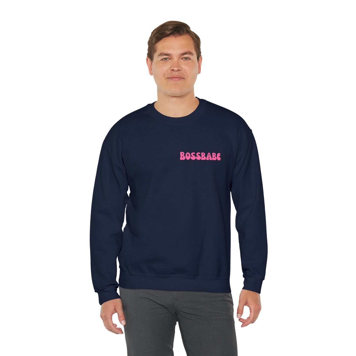 Bossbabe sweater Girlboss Sweatshirt Just a girlboss building her empire Bossbabe gift entrepreneur Unisex Heavy Blend Crewneck Sweatshirt