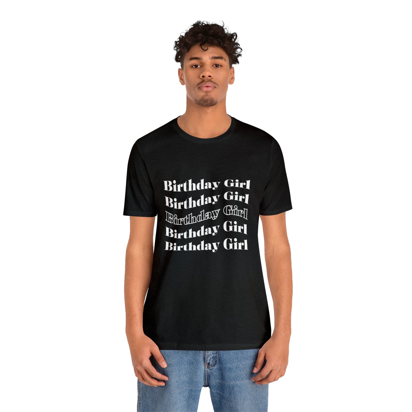 Birthday girl shirt gift for her best friend gift wavy shirt birthday party attire month funny T-shirt birthday gift Christmas gift for him