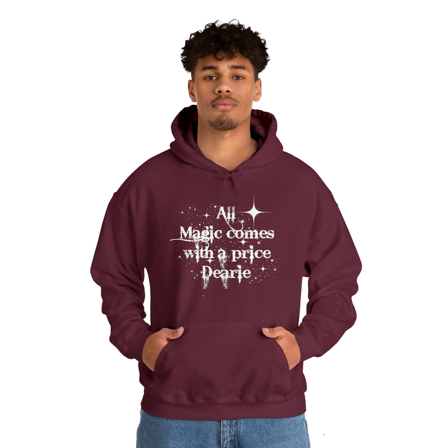 All magic comes with a price Dearie hoodie,OUAT Fan gift, Rumpelstiltskin gift for her, Christmas gift, Unisex Heavy Blend Hooded Sweatshirt