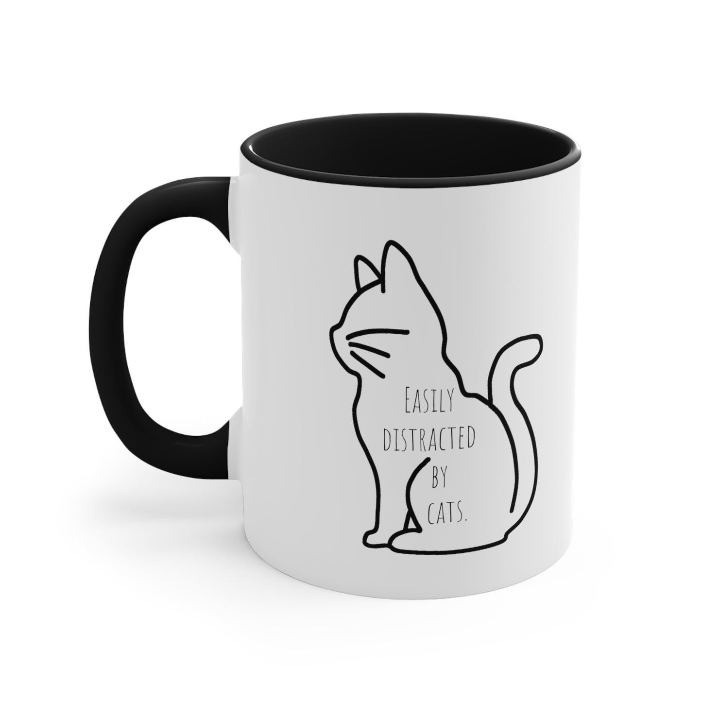 Easily distracted by cats mug 11oz gift Christmas gift for her gift favorite aunt gift coffee lover gift tea gift for her coffee Mug 11oz