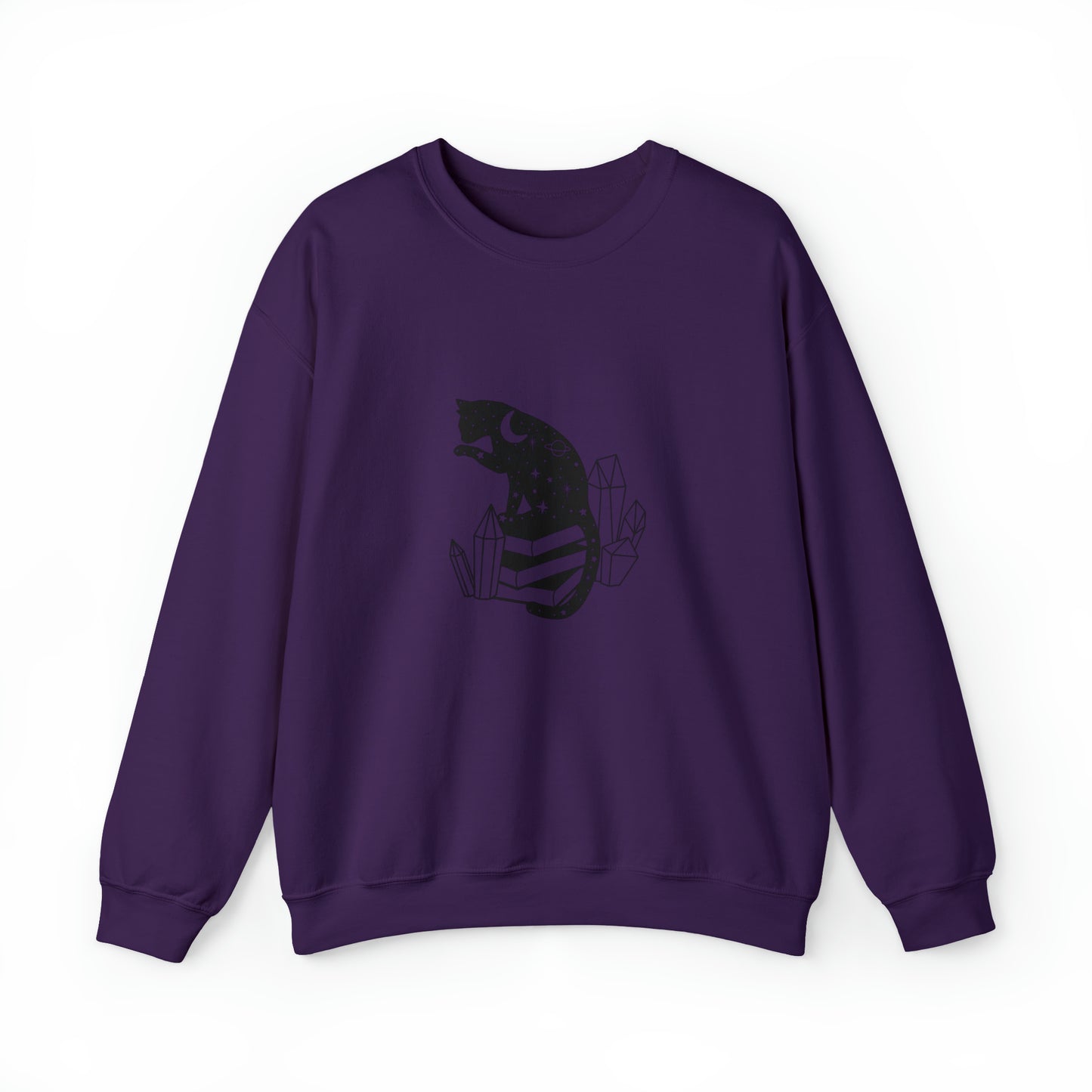 Cat lover Sweatshirt book lover sweater Crystal lover Shirt Halloween Cat Sweatshirt Gift for Cat Lover Gift for Cat Mom Gift moon